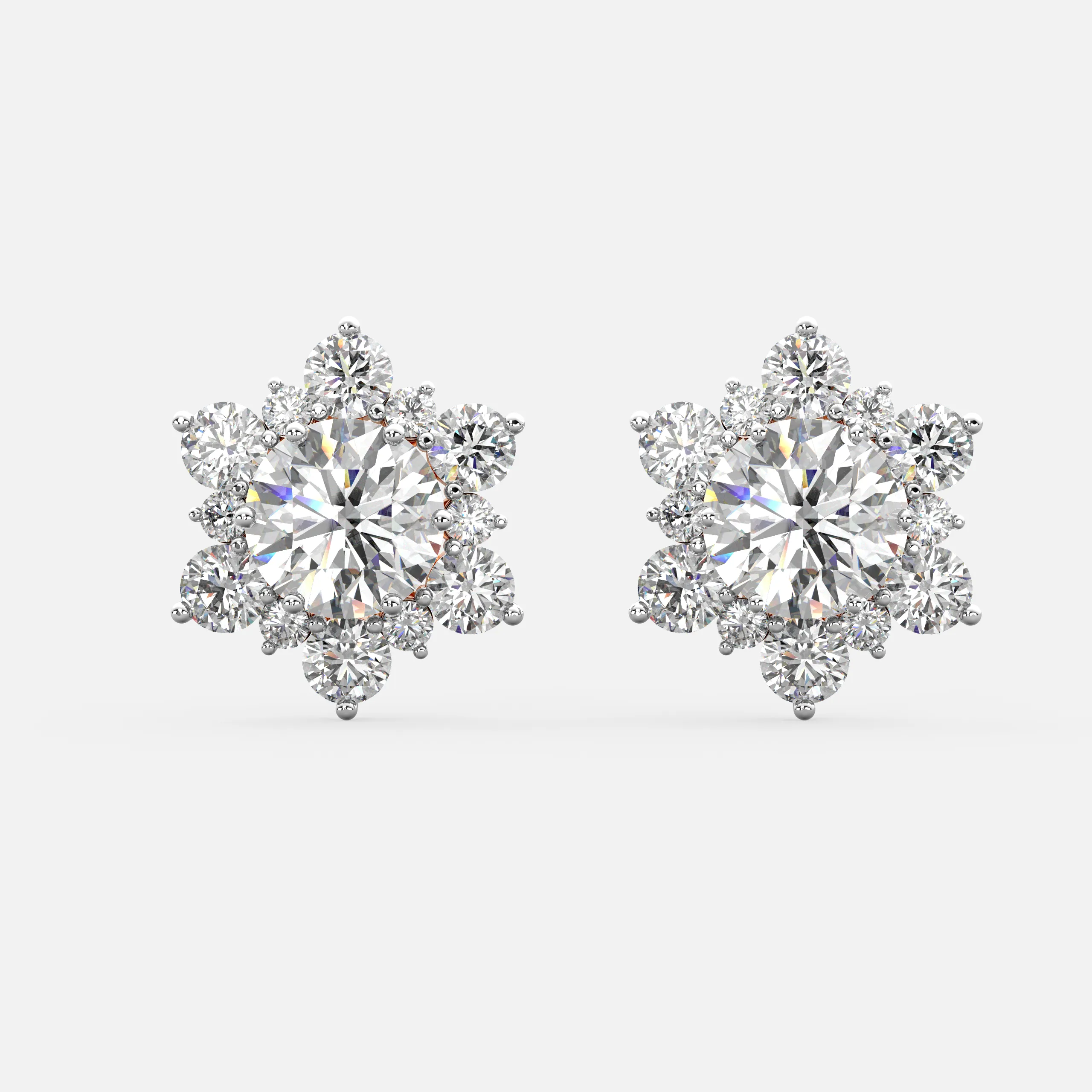 Bloom Diamond Stud Earrings