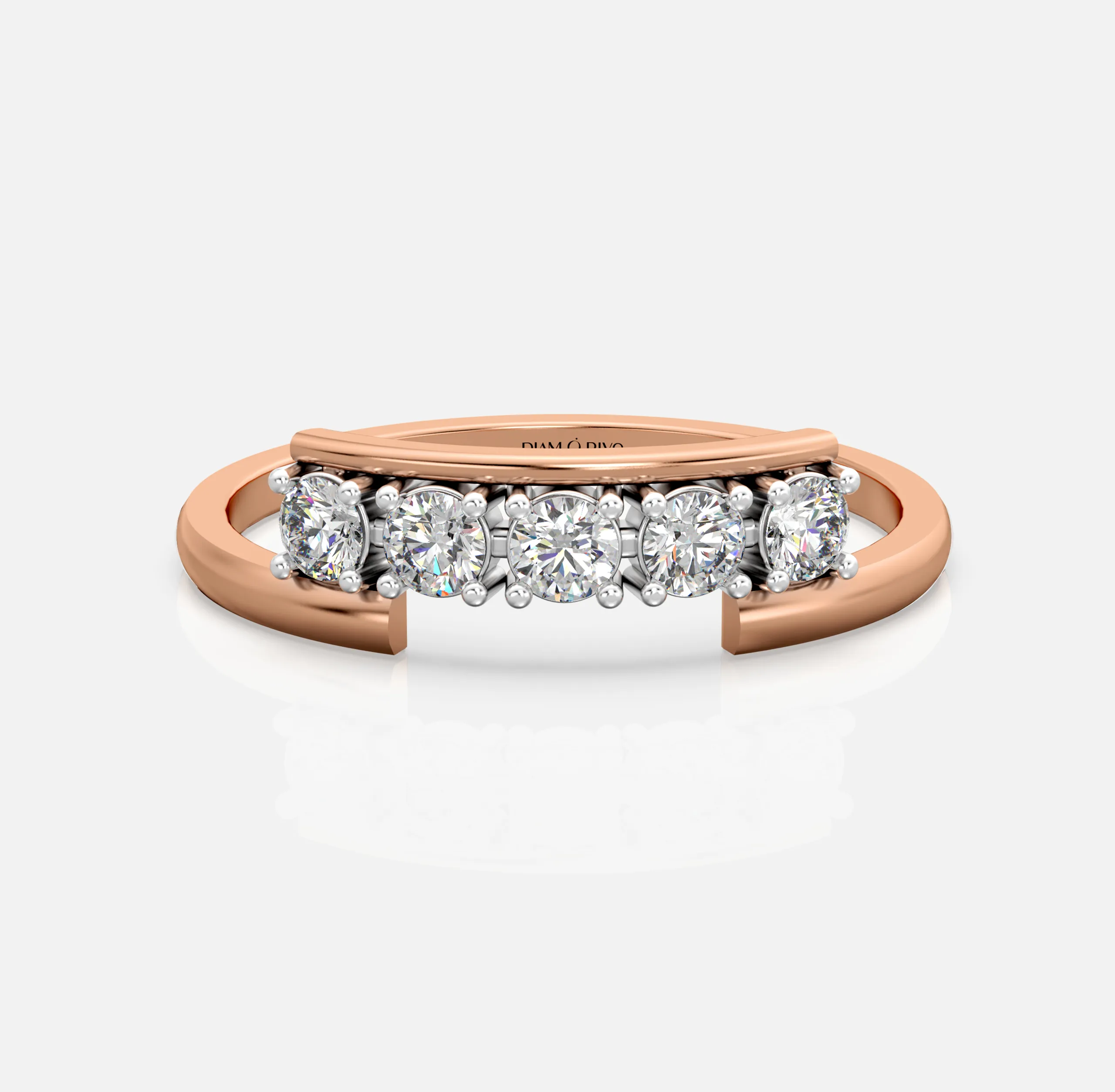 Diamond Line Gap Ring