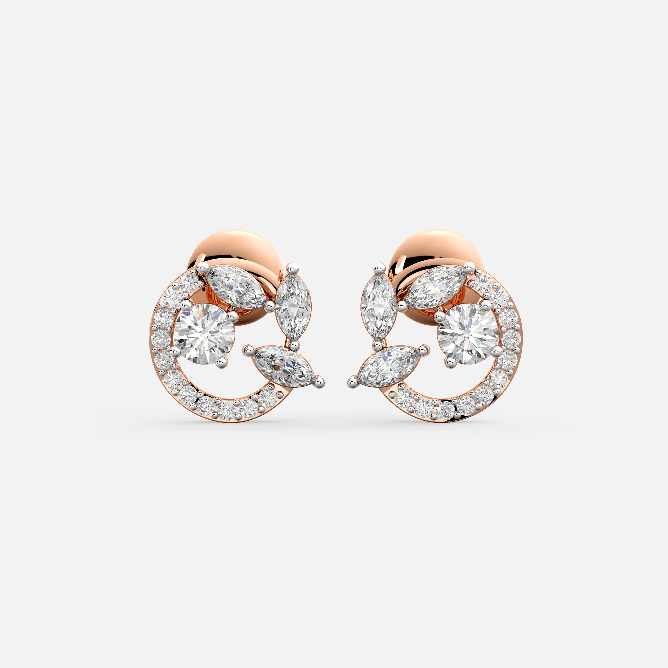 Orbit Bloom Diamond Earrings