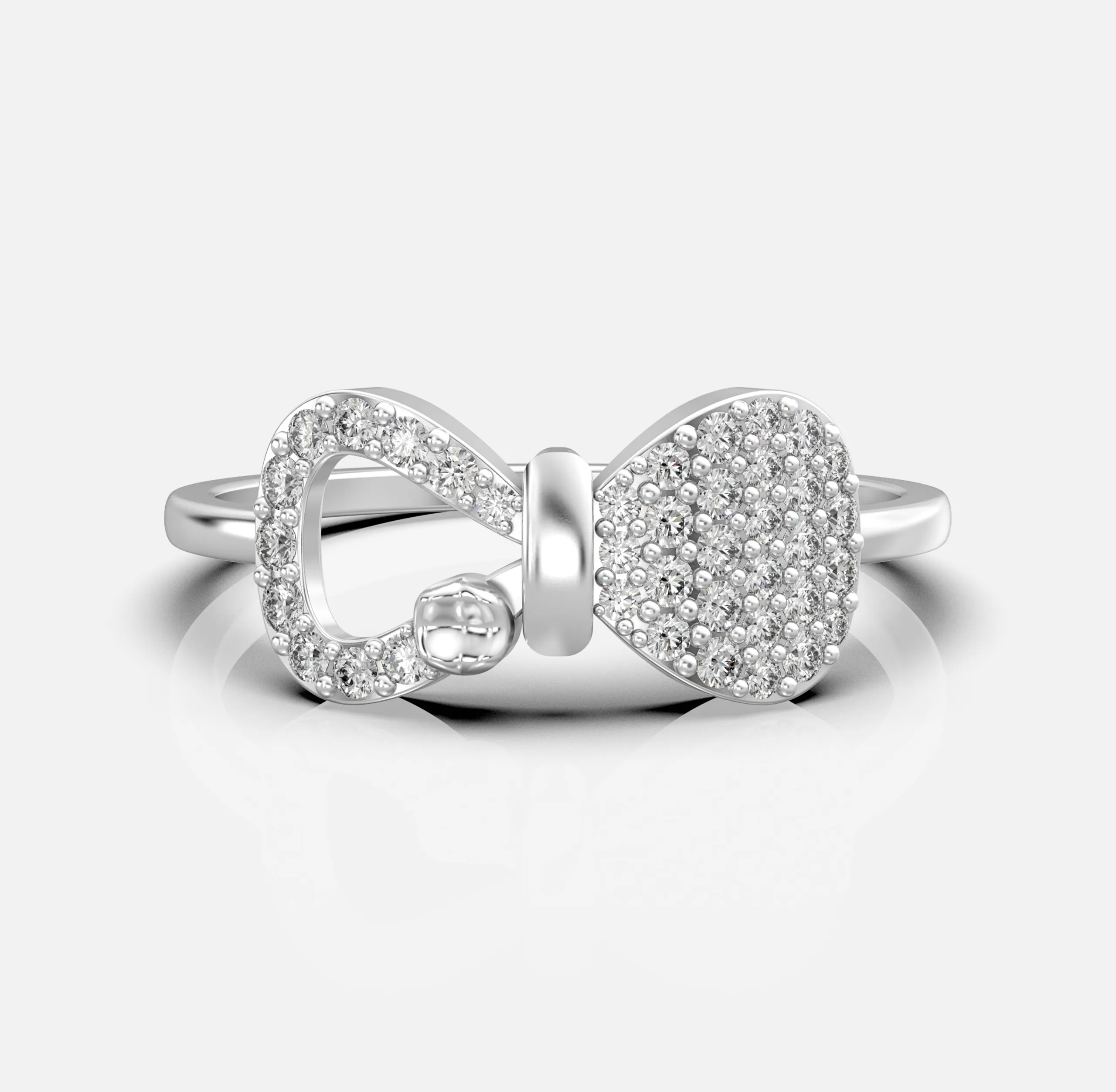 Diamond Loop Disc Ring
