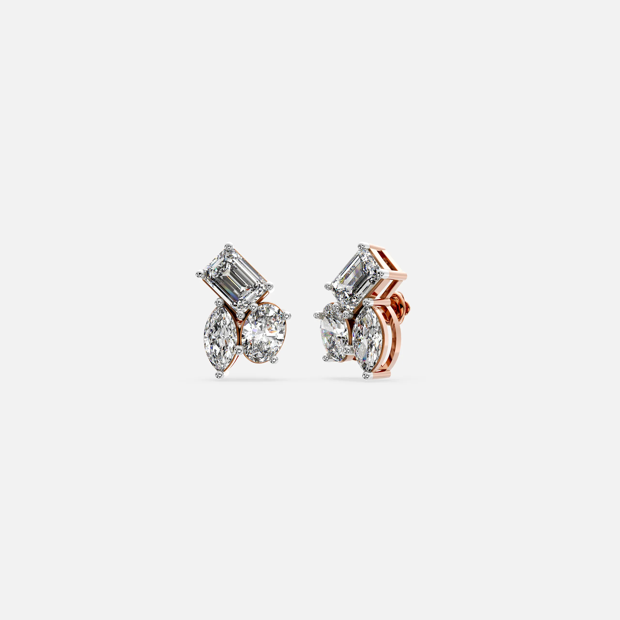 Trinity Spark Diamond Earrings
