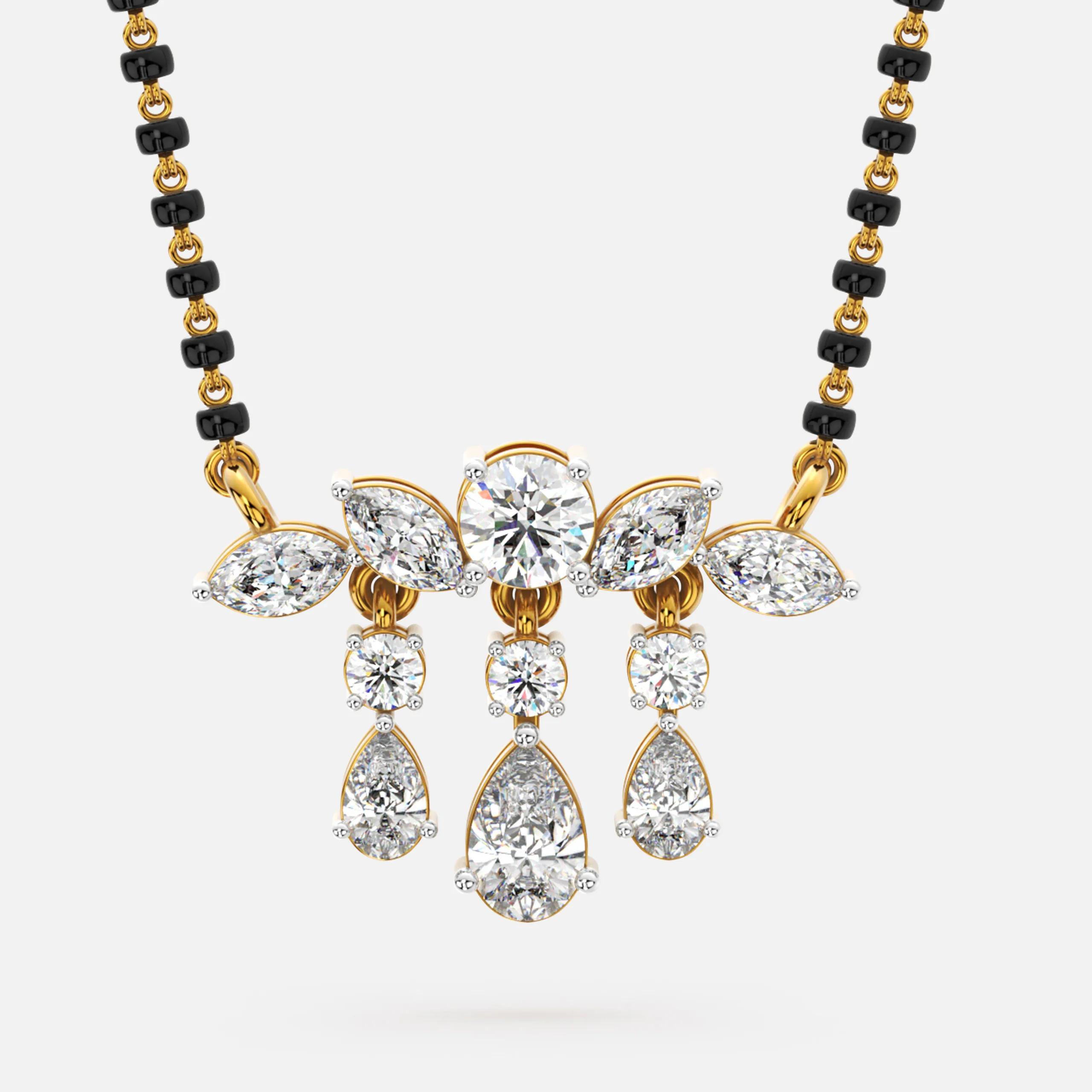 Celestia Drop Diamond Mangalsutra