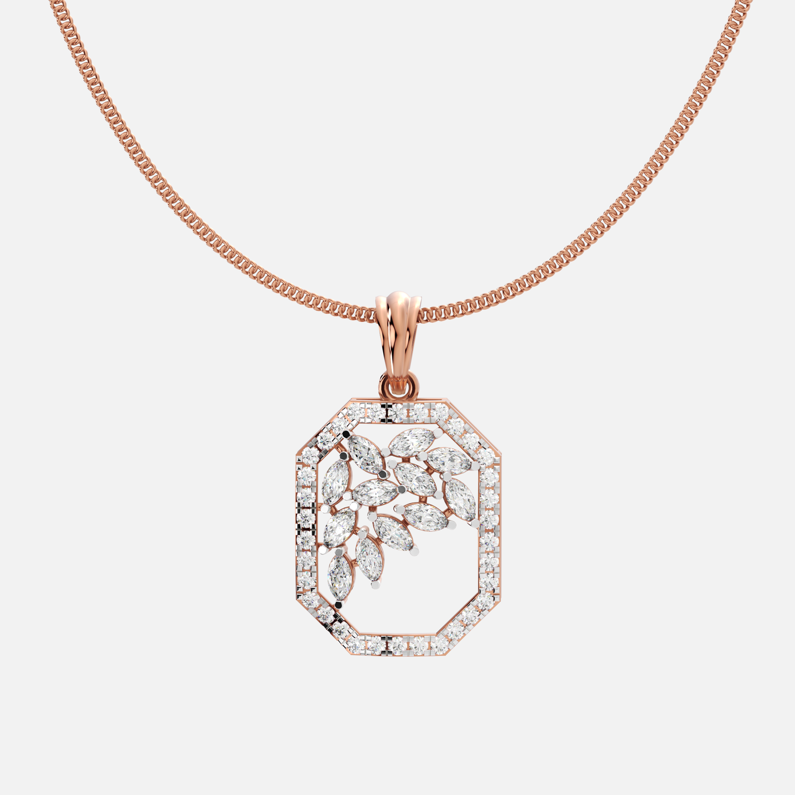 Leafline Frame Pendant