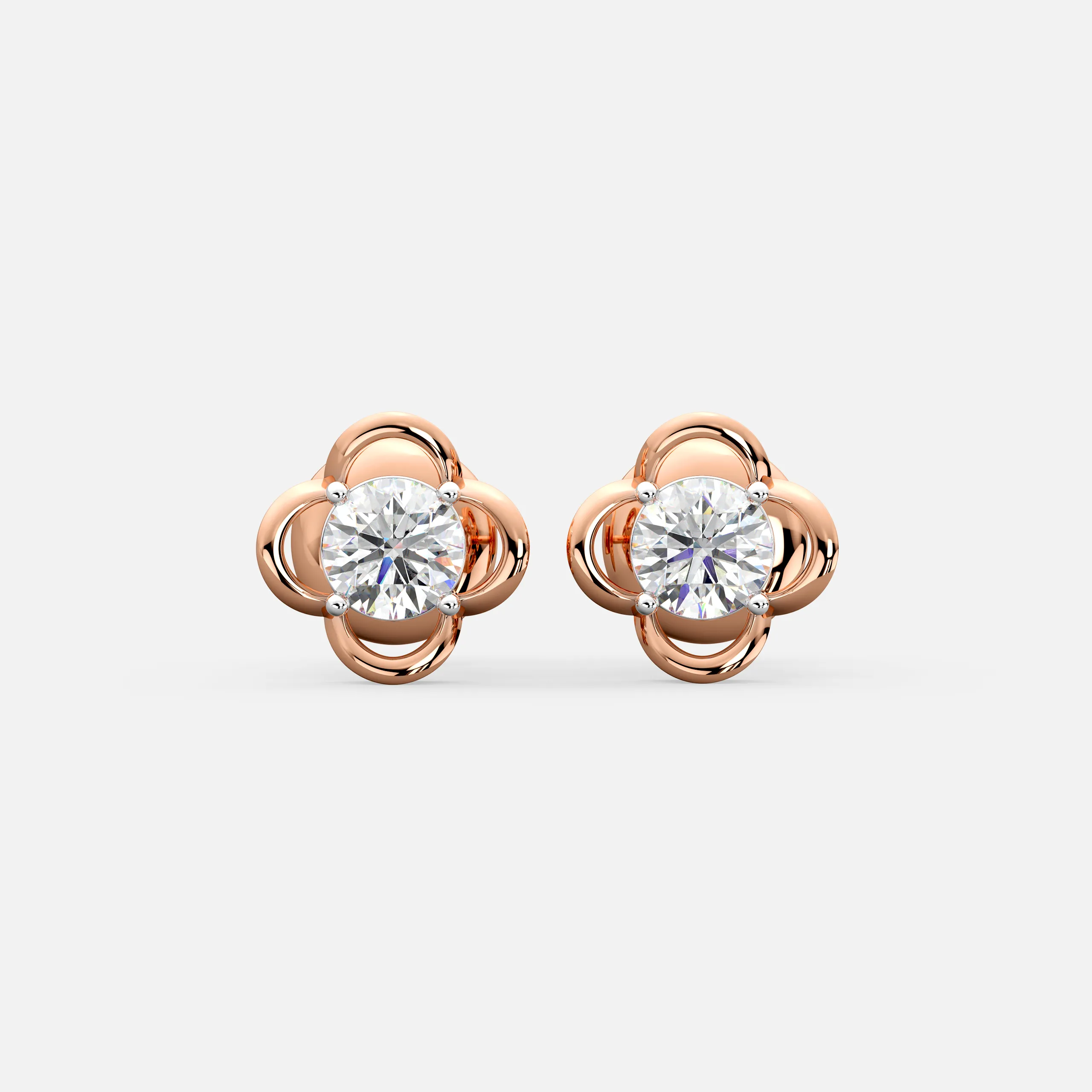 Bloom Petal Diamond Studs