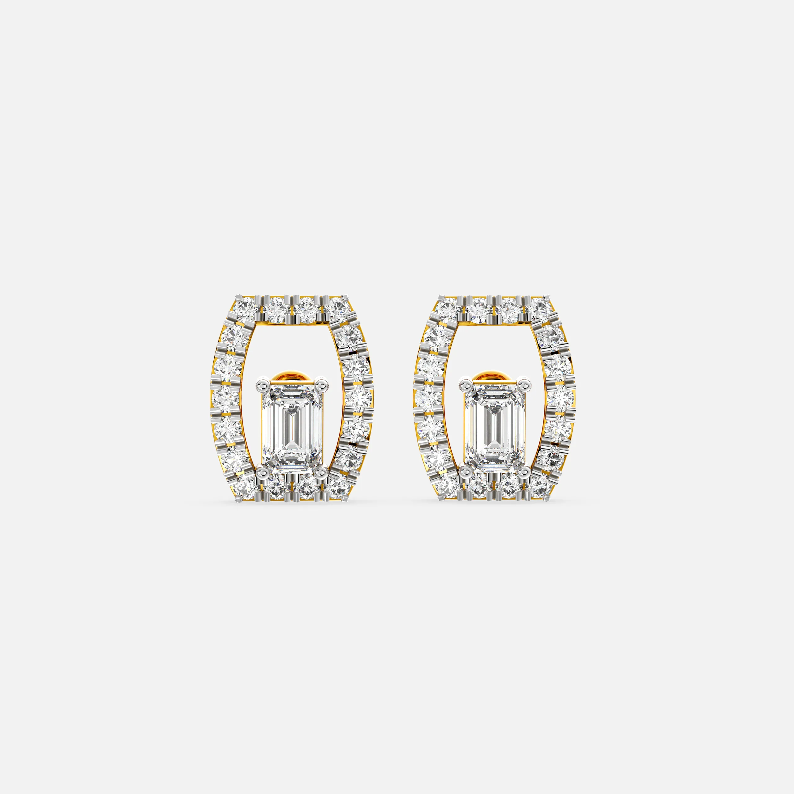 Radiance Frame Diamond Earrings