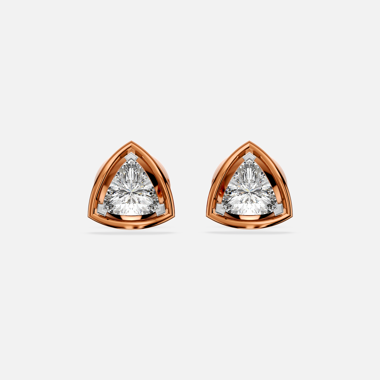 Radiant Shield Diamond Earring