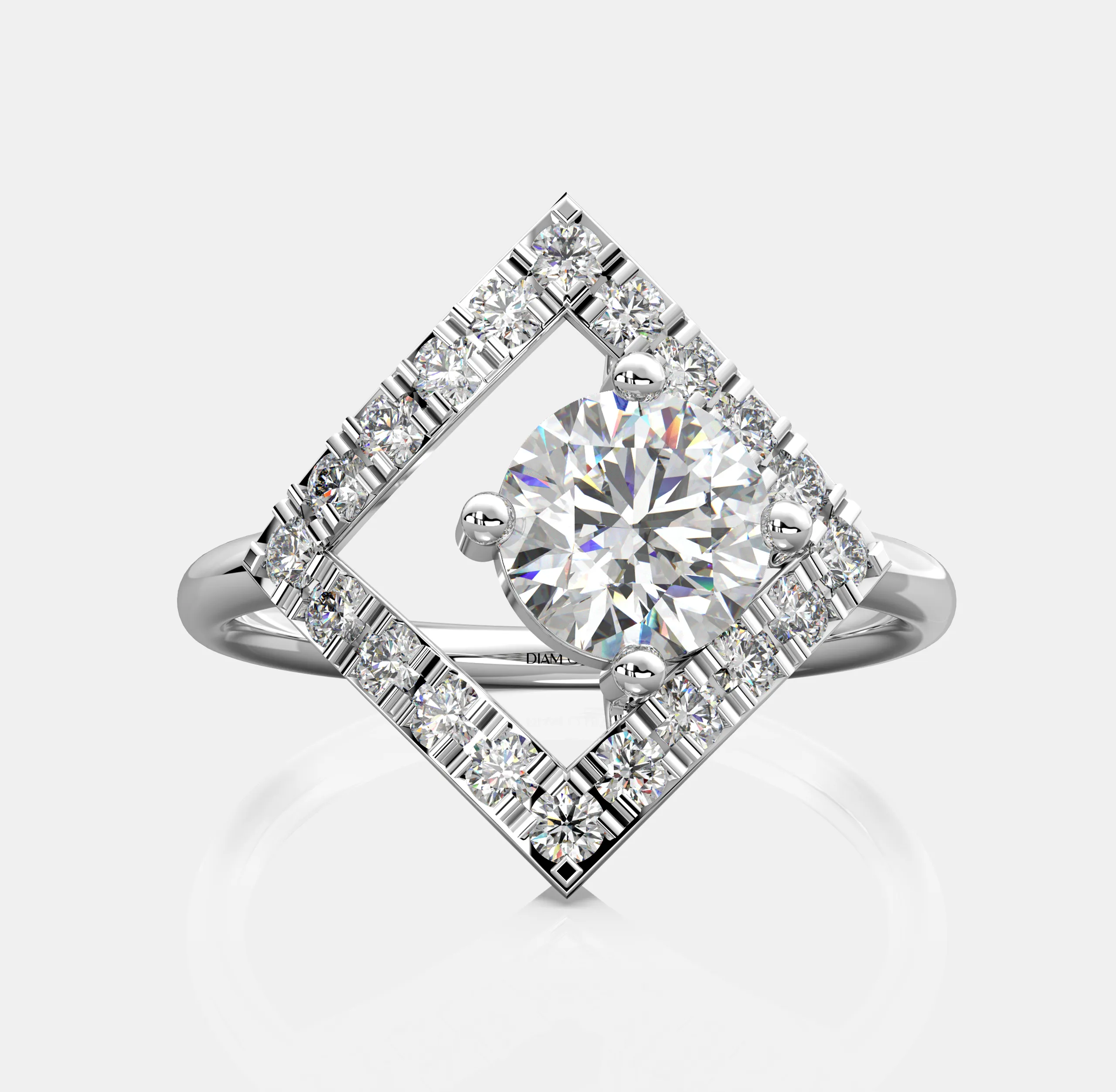 Celeste Frame Diamond Ring