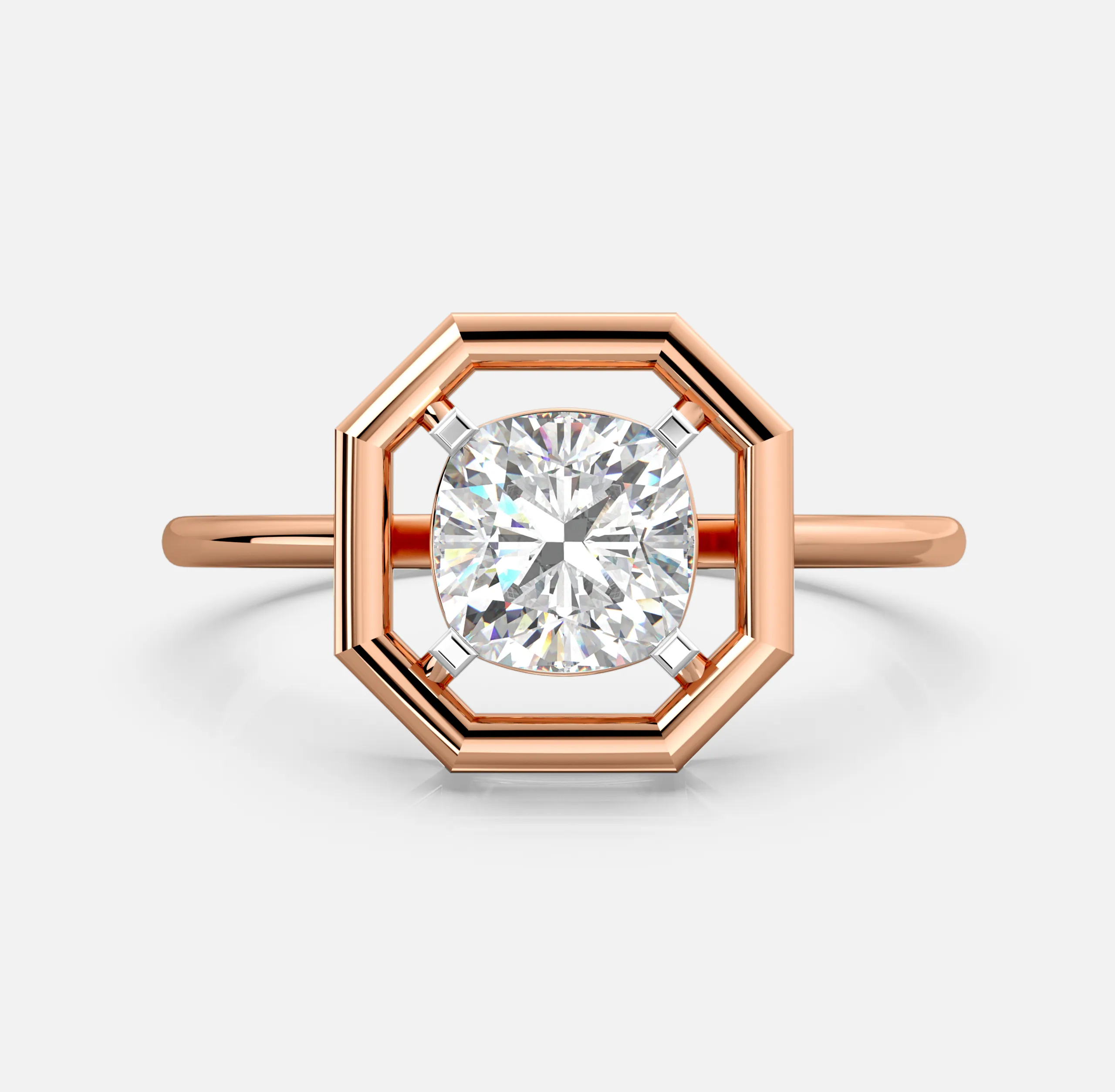 Octave Halo Diamond Ring