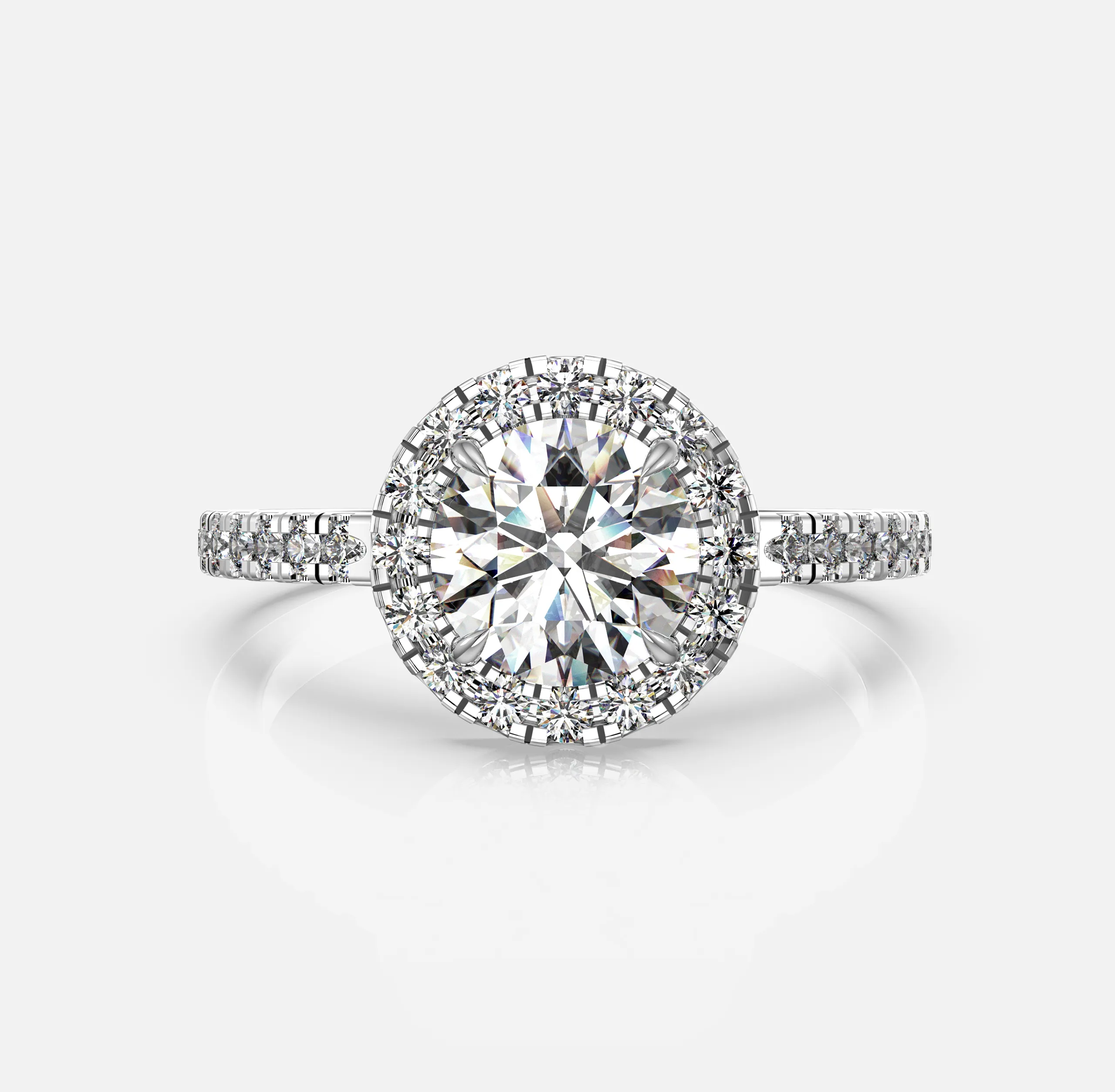 Aura Halo Diamond Ring