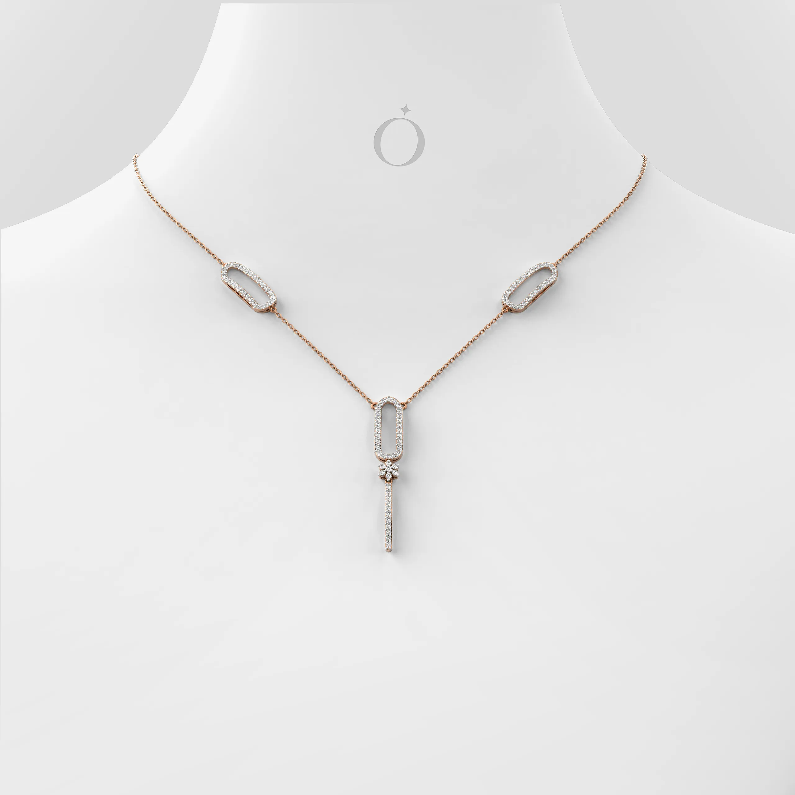 Minimalist Link Diamond Necklace
