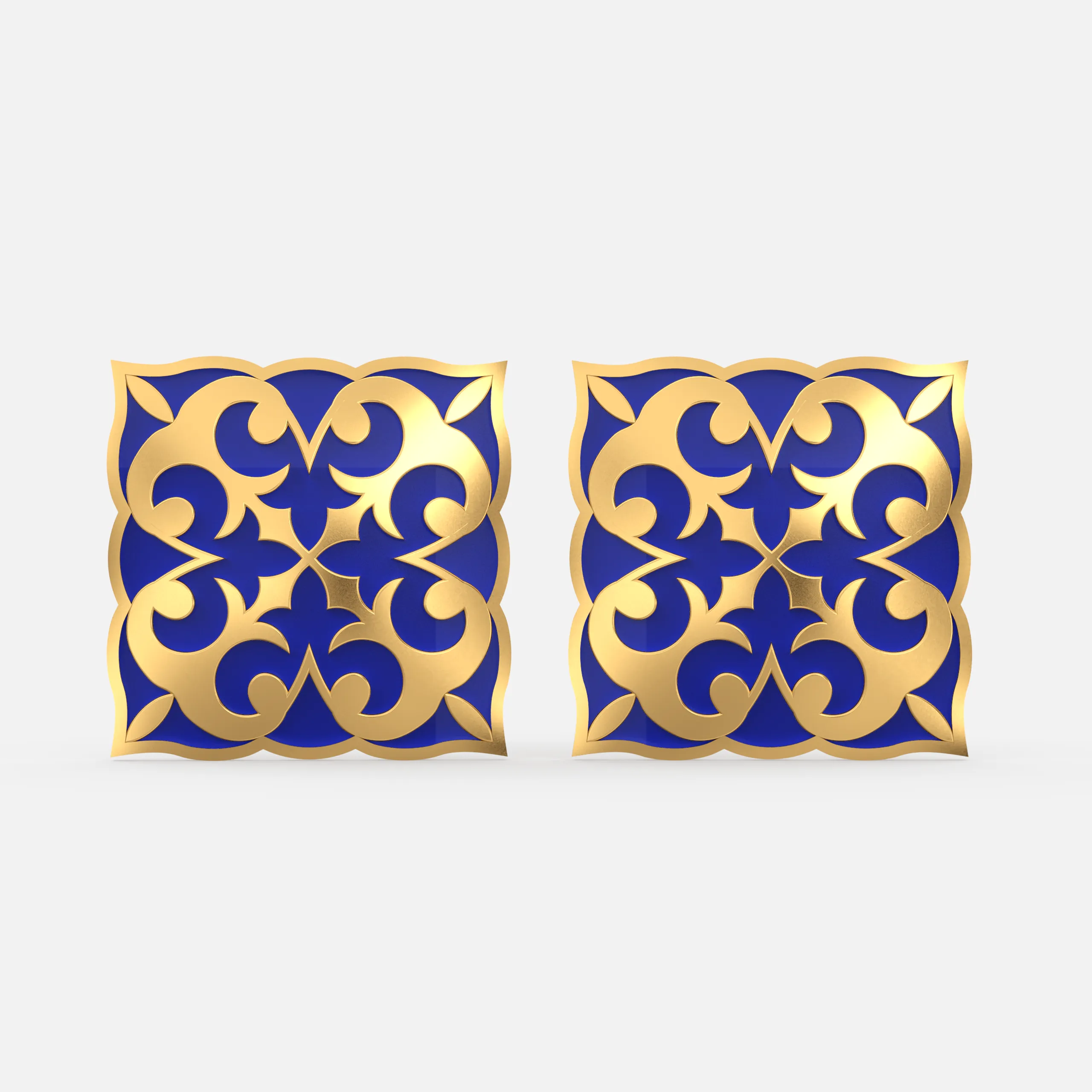 Orvella Regal Motif Earring