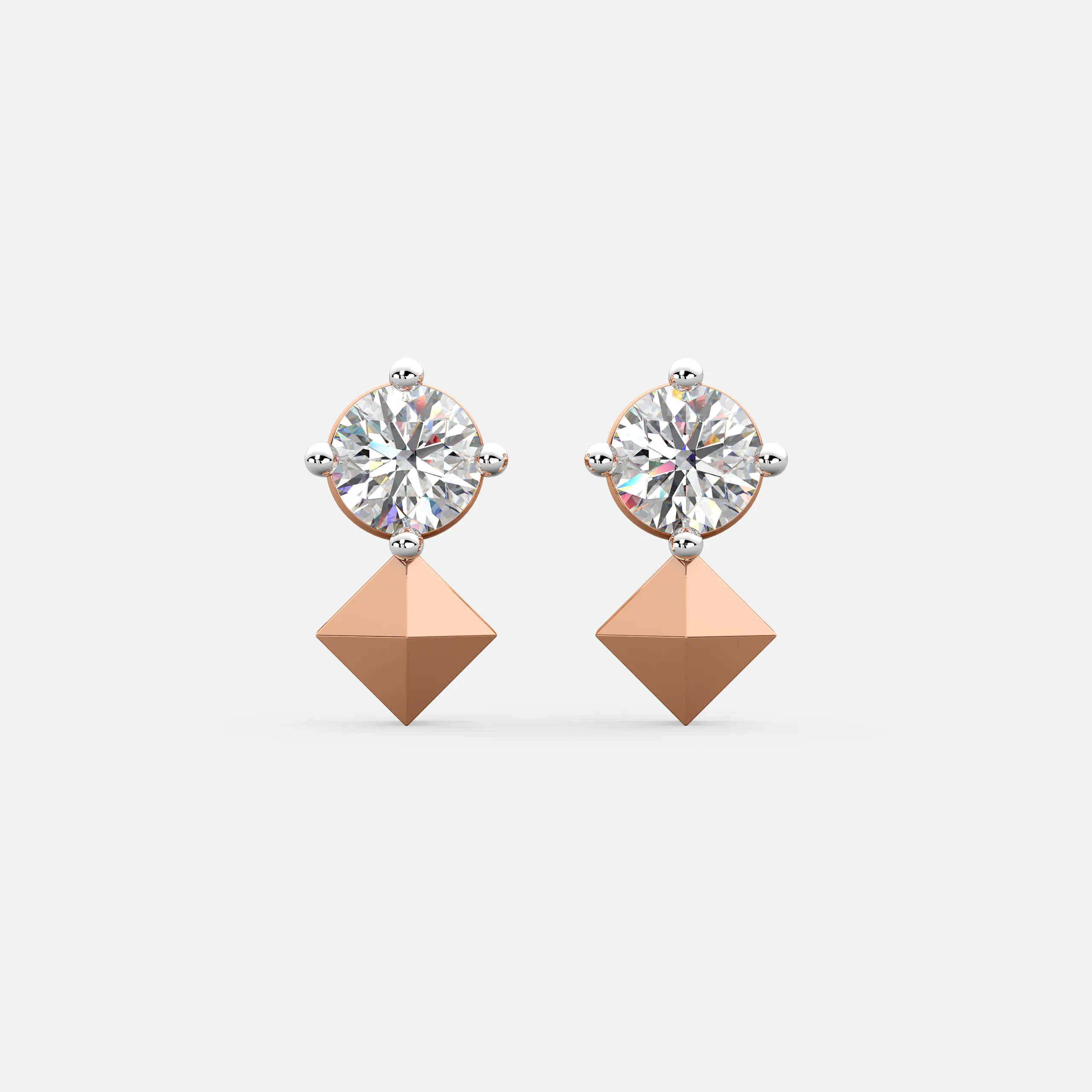 Apex Diamond Drop Earrings