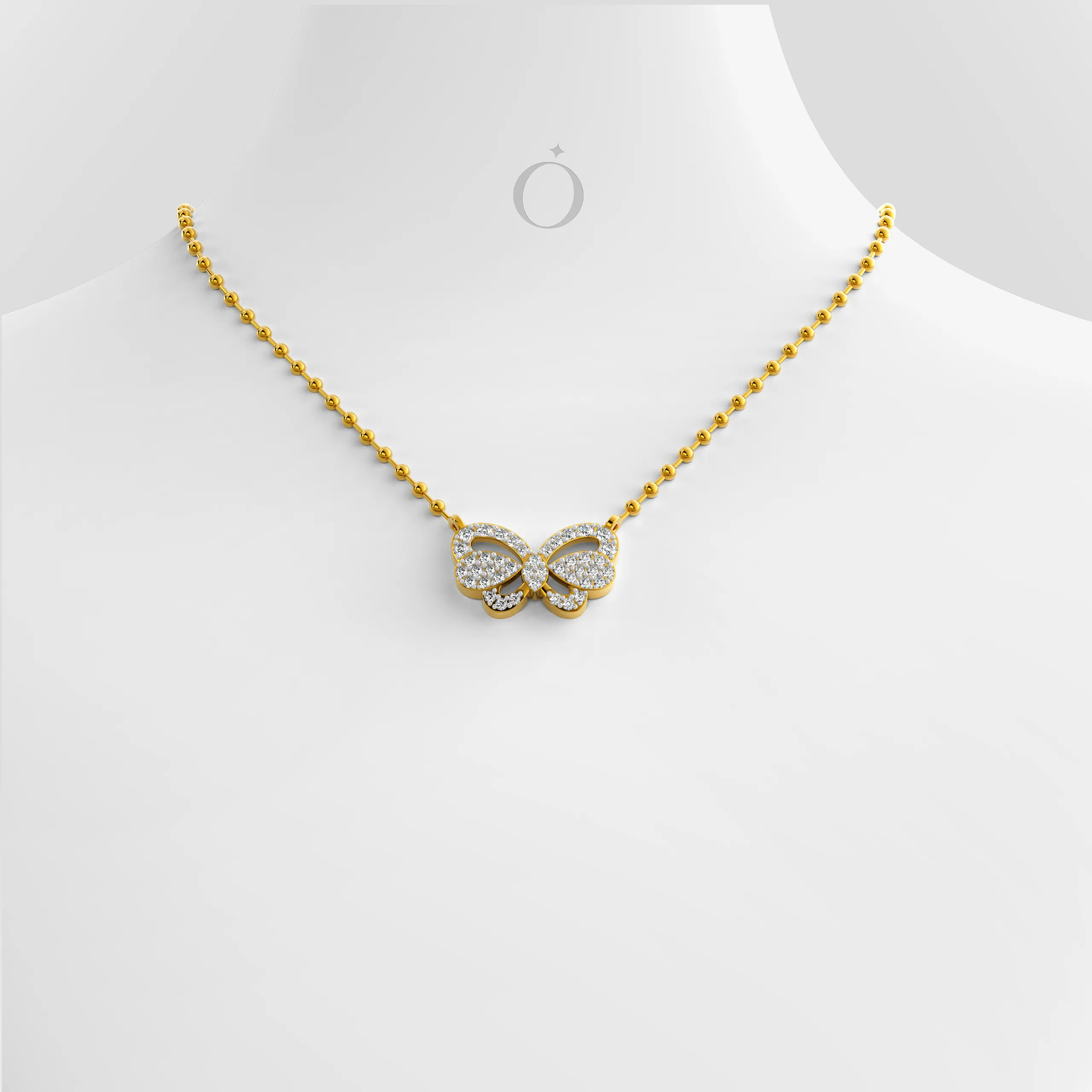 Flutteriva Diamond Necklace