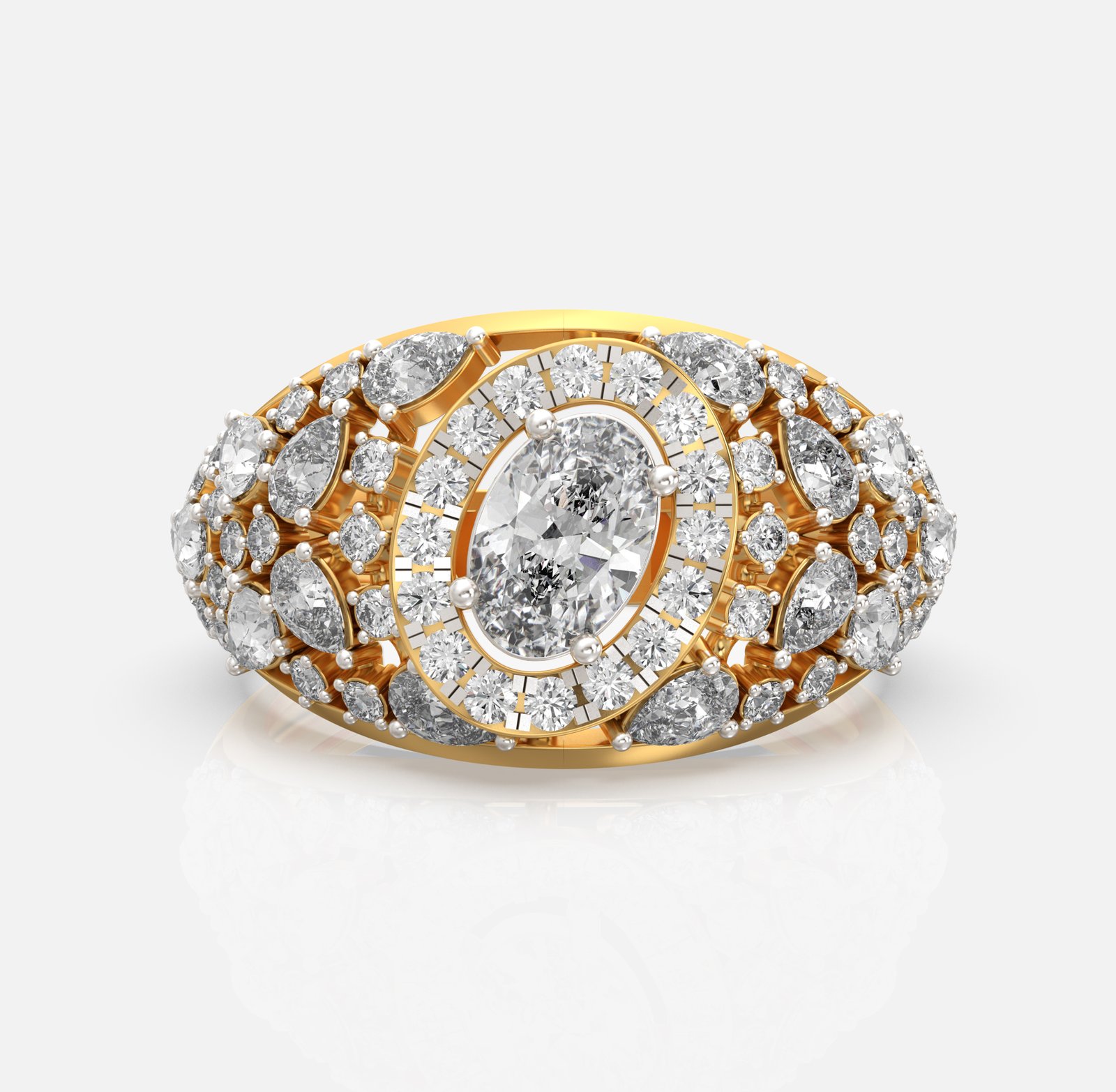 Radiant Halo Bloom Ring