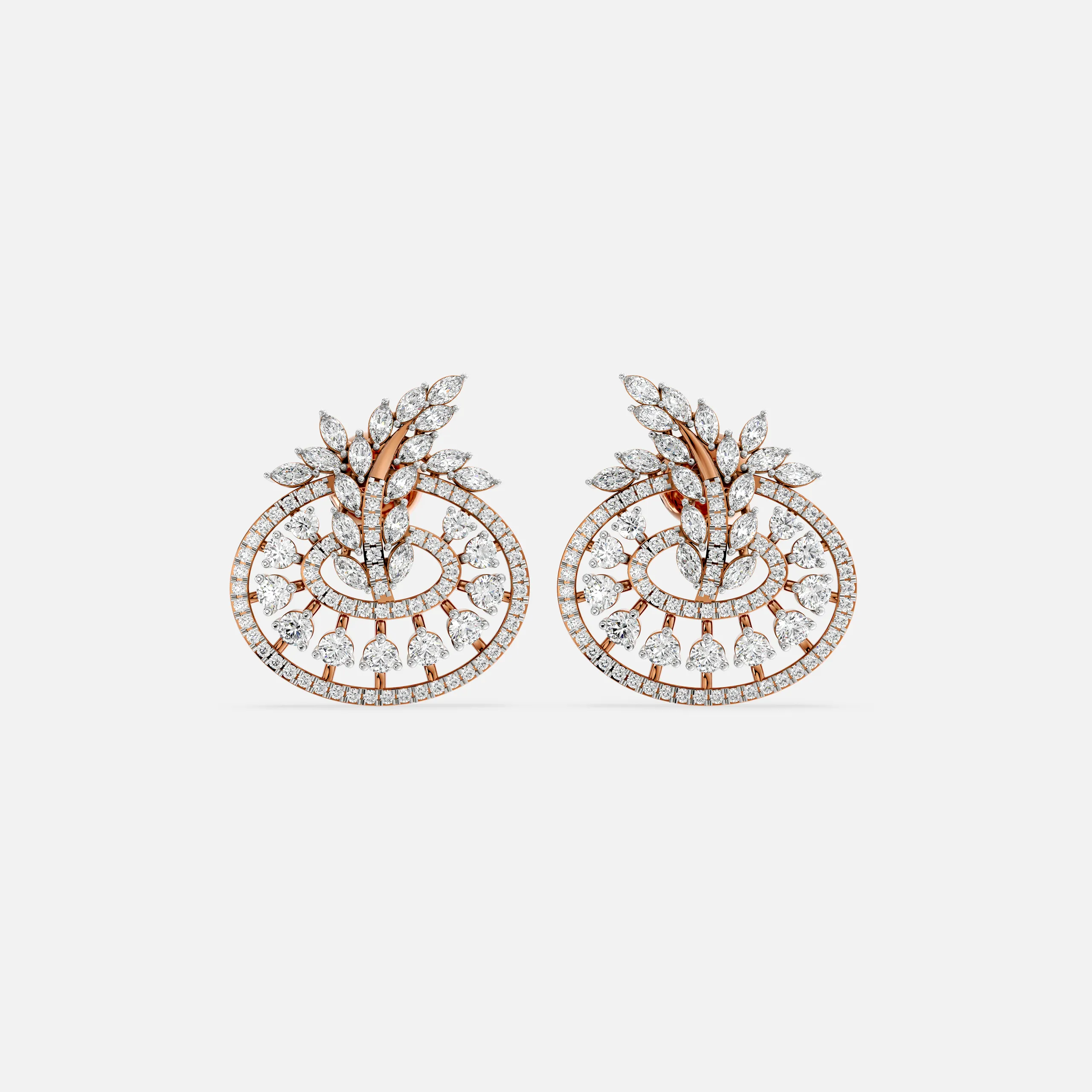 Aurora Spiral Diamond Earrings
