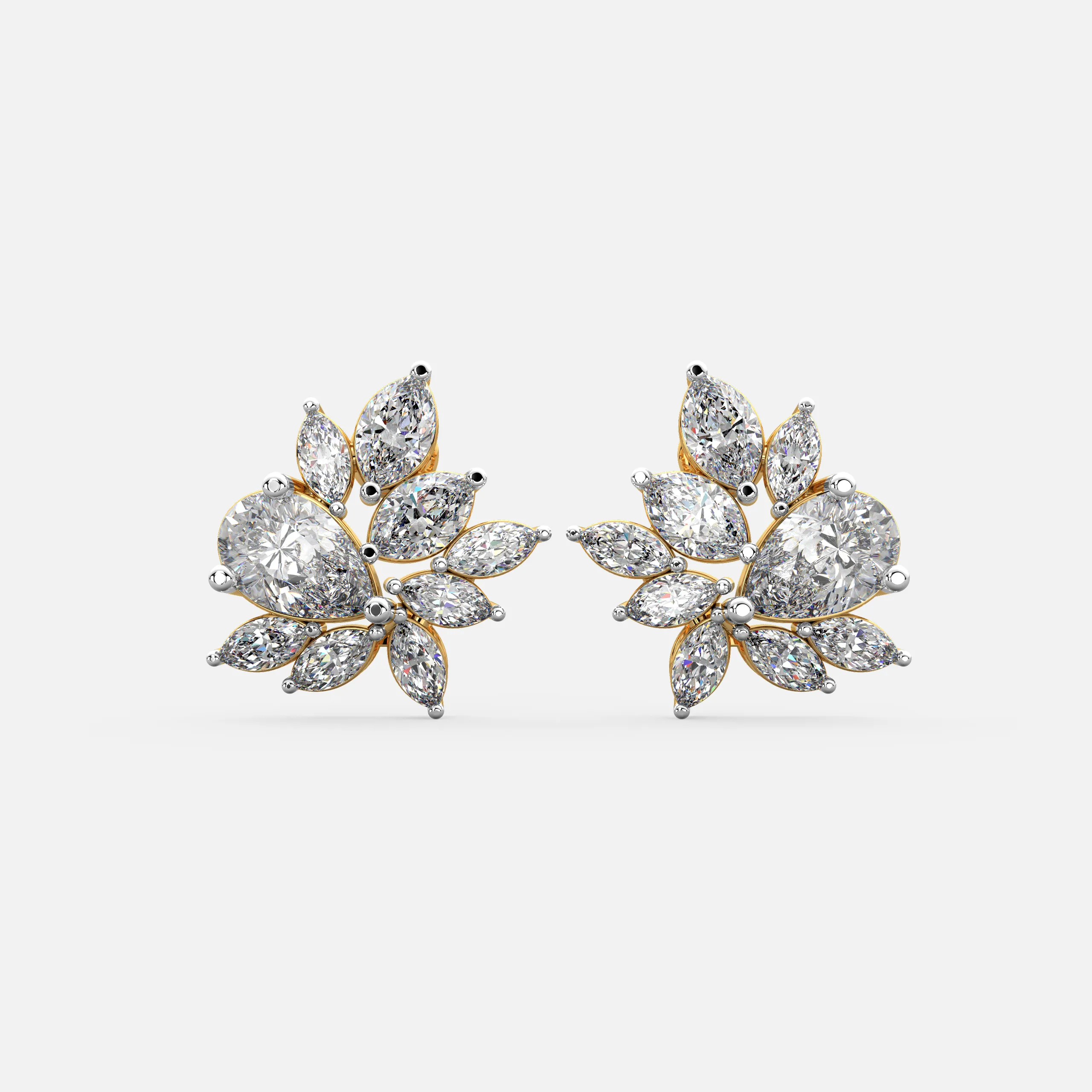 Petal Grace Diamond Earrings