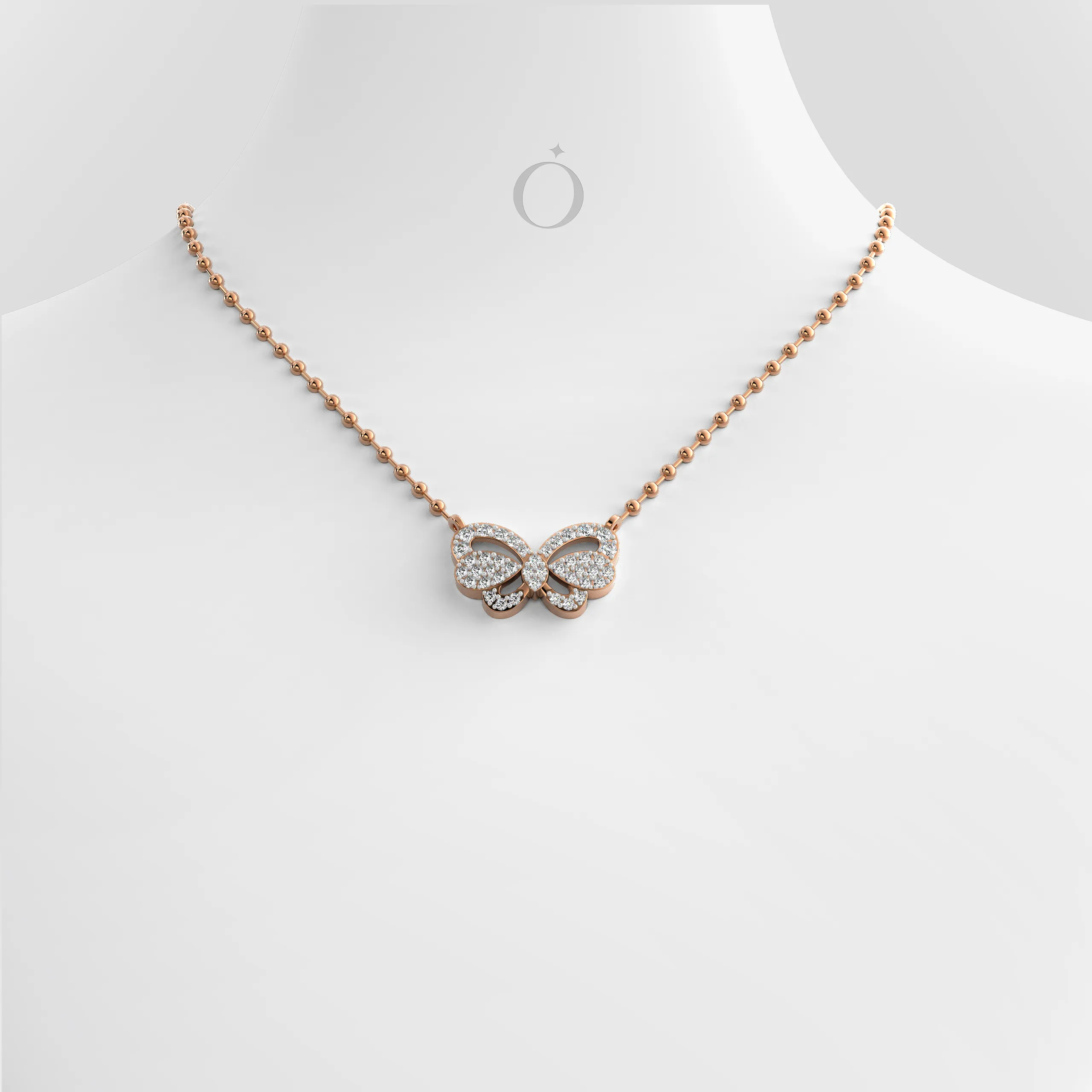 Flutteriva Diamond Necklace