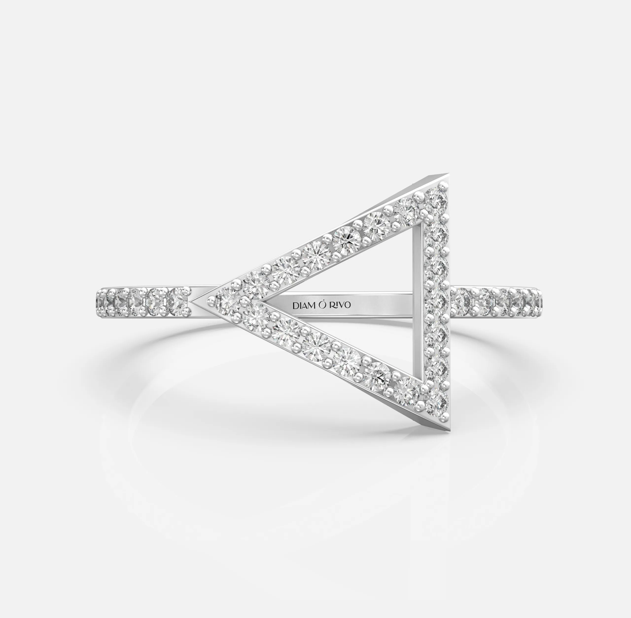 Arrow Edge Diamond Ring