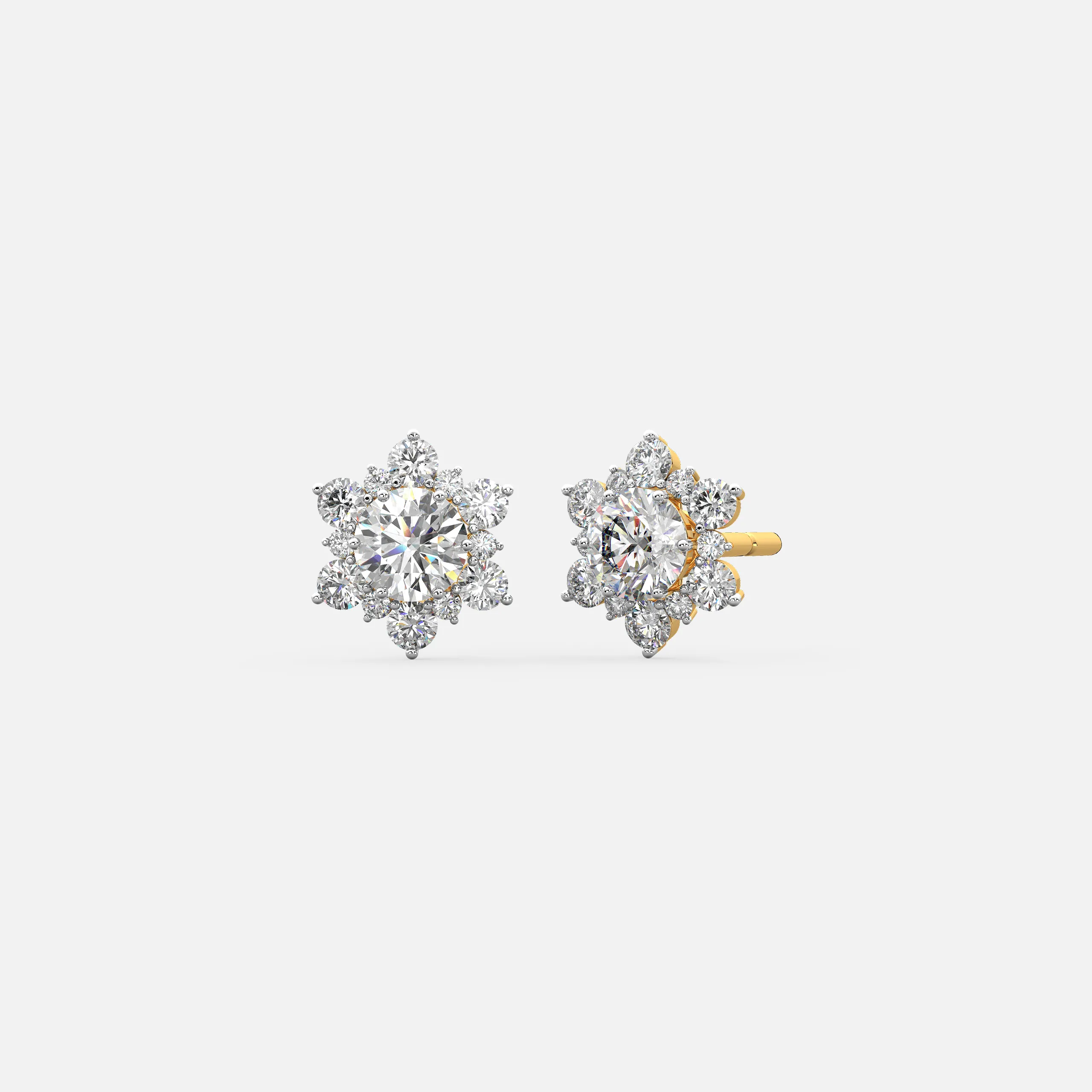 Bloom Diamond Stud Earrings