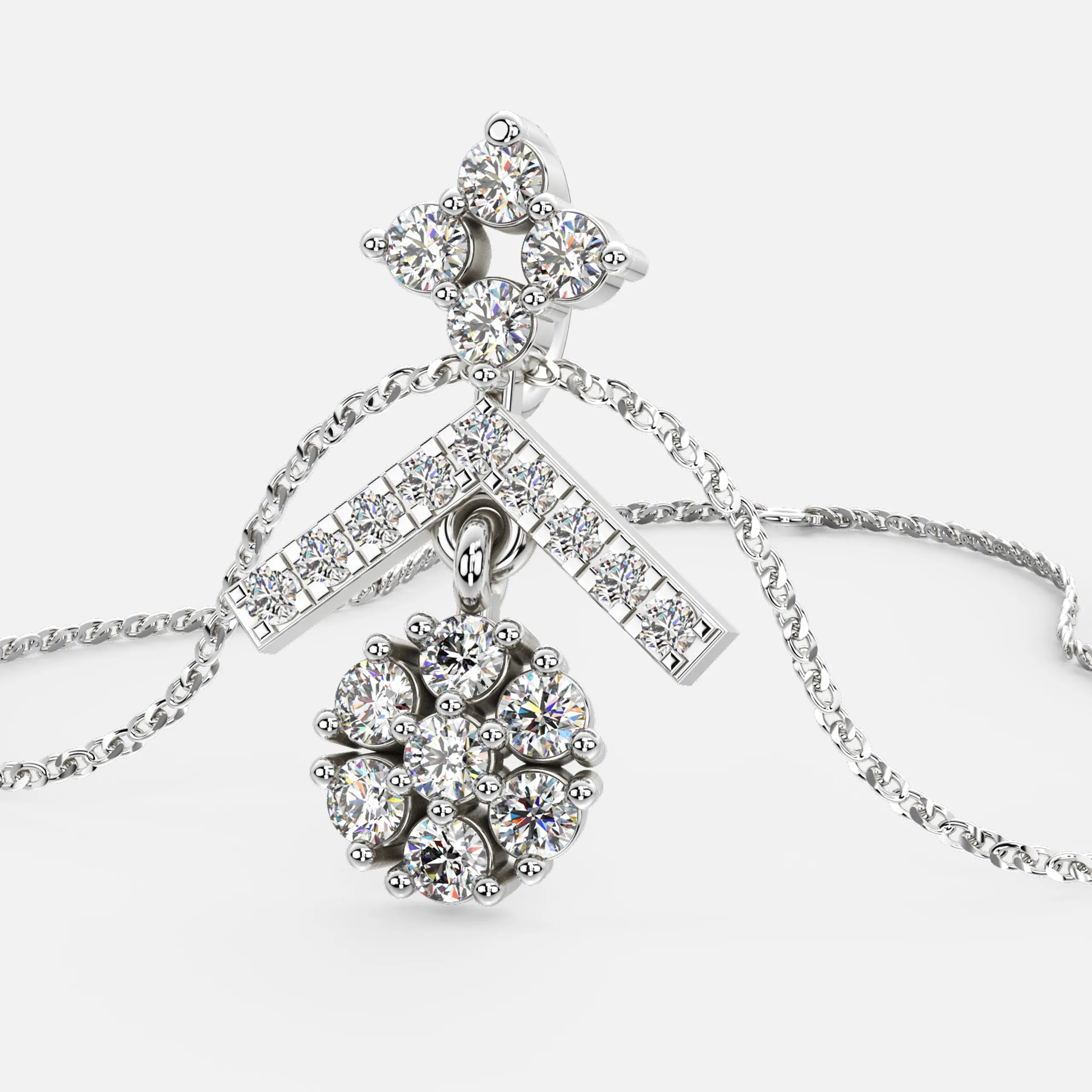 Victorian Grace Diamond Pendant