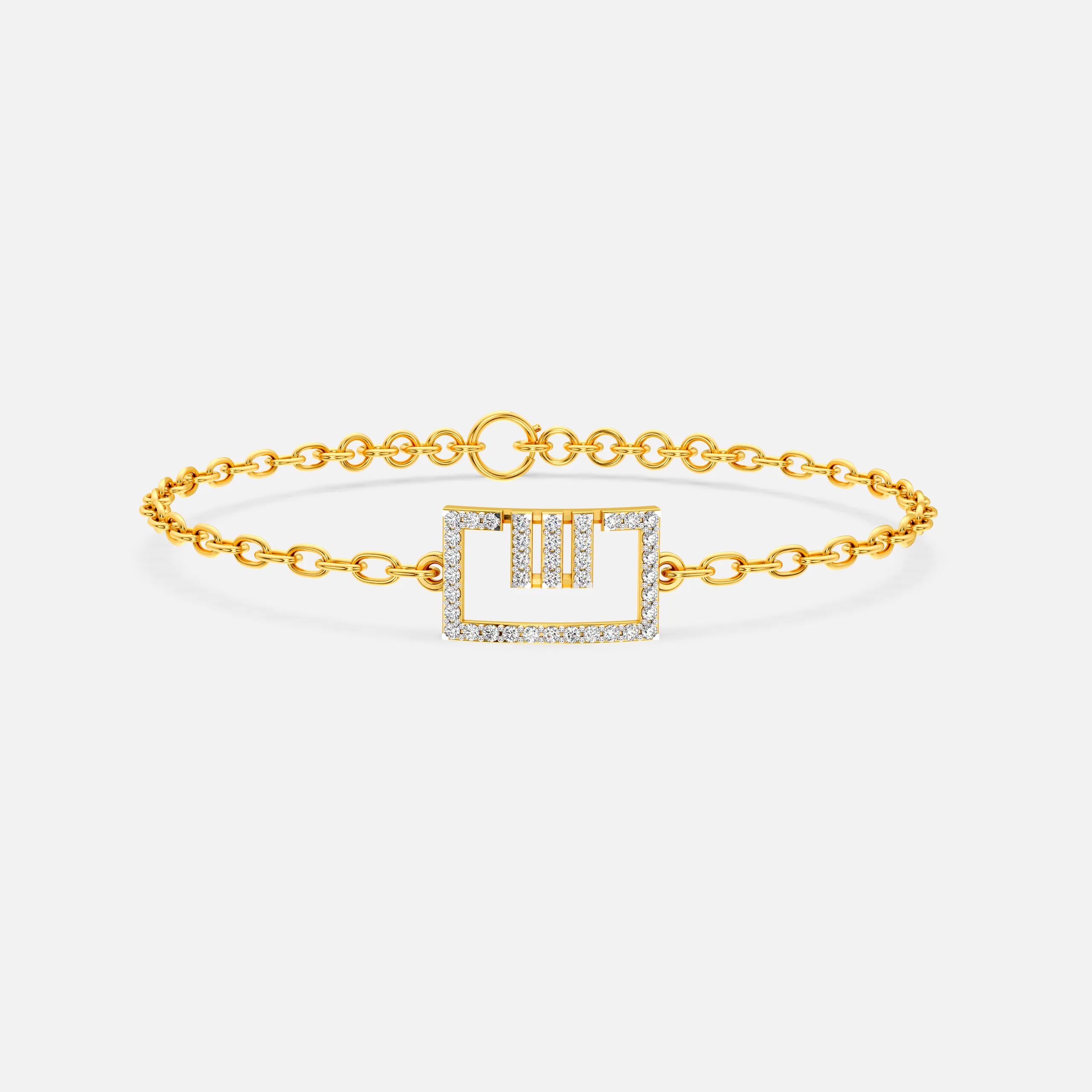 Geometric Diamond Bracelet