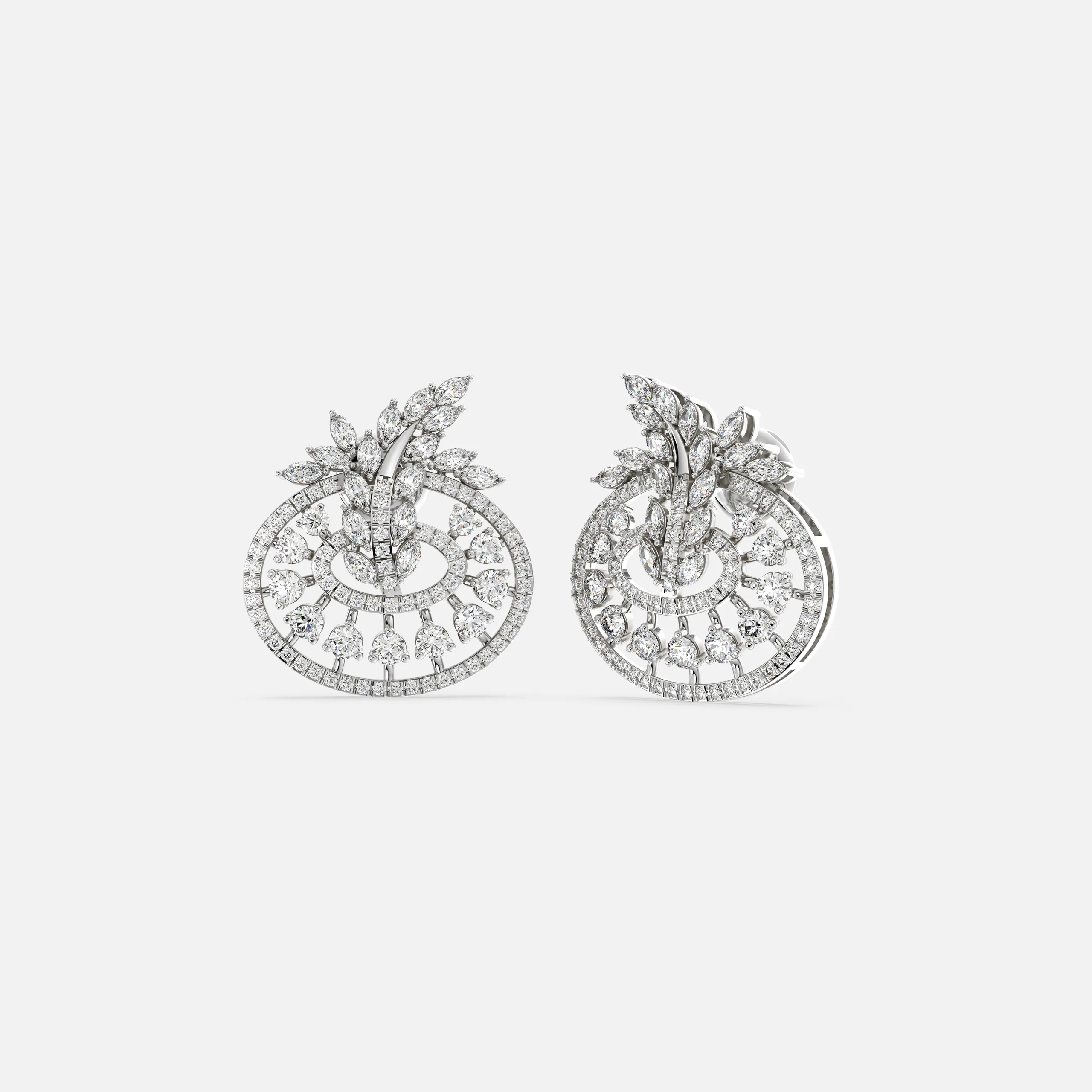 Aurora Spiral Diamond Earrings