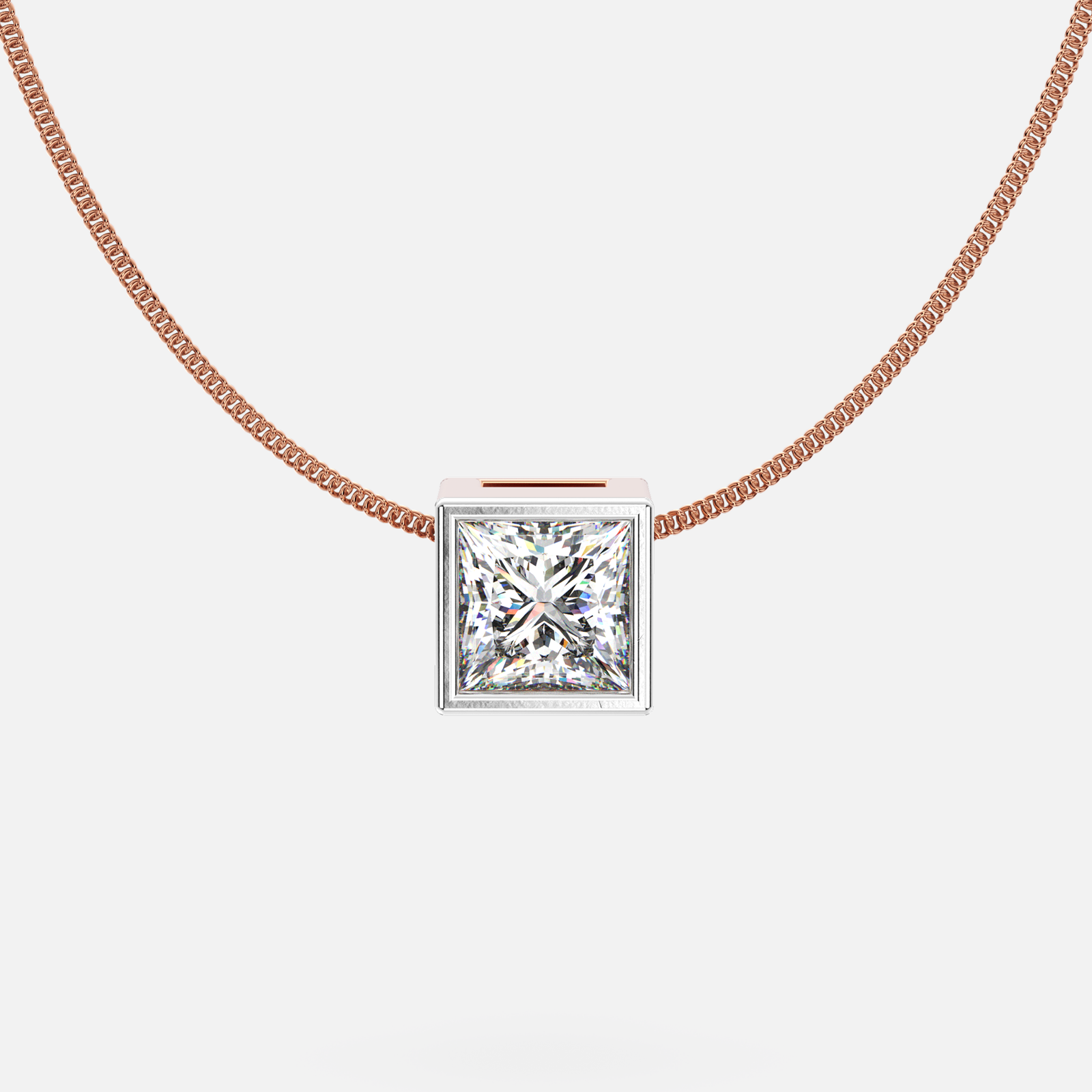 Luxe Square Diamond Pendant