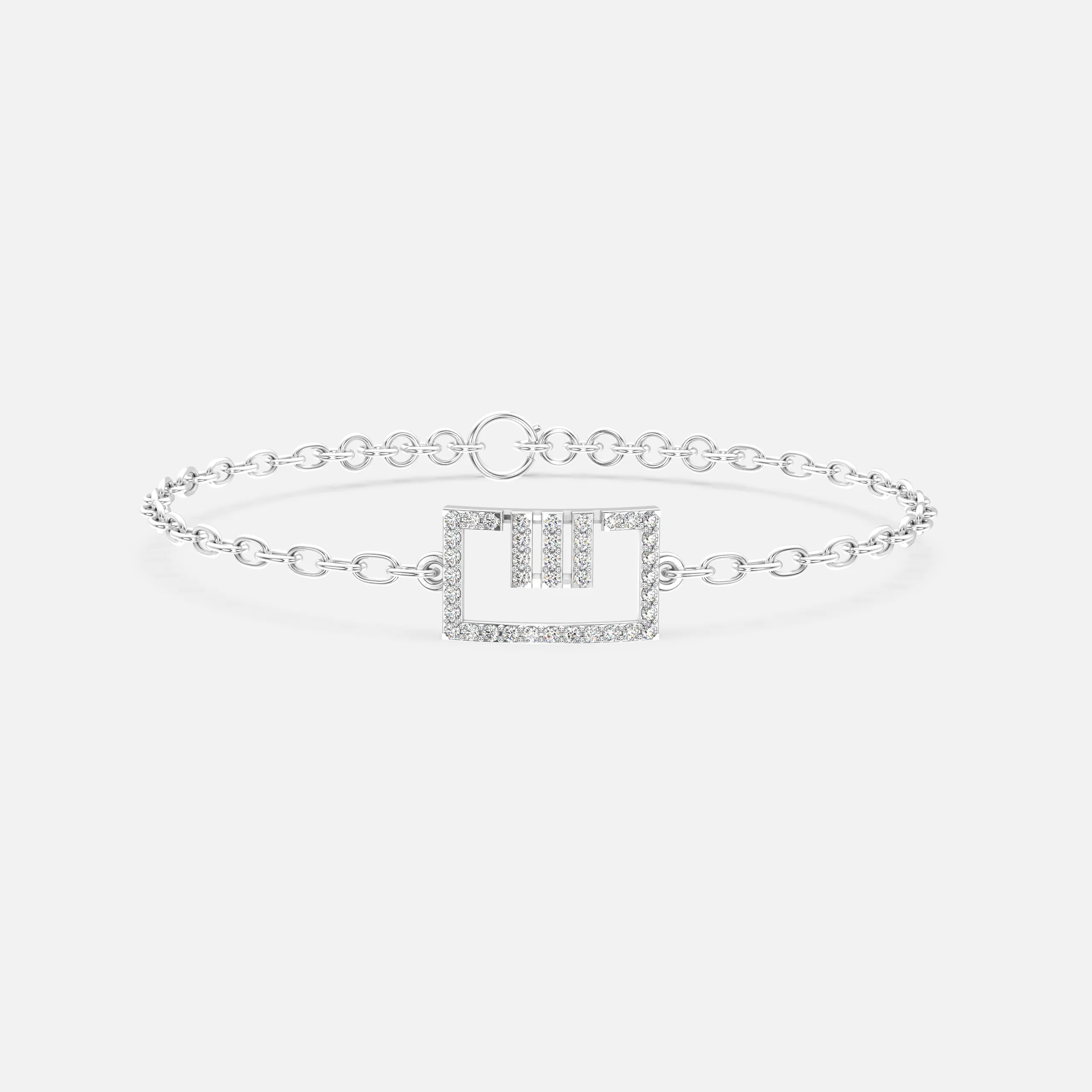 Geometric Diamond Bracelet
