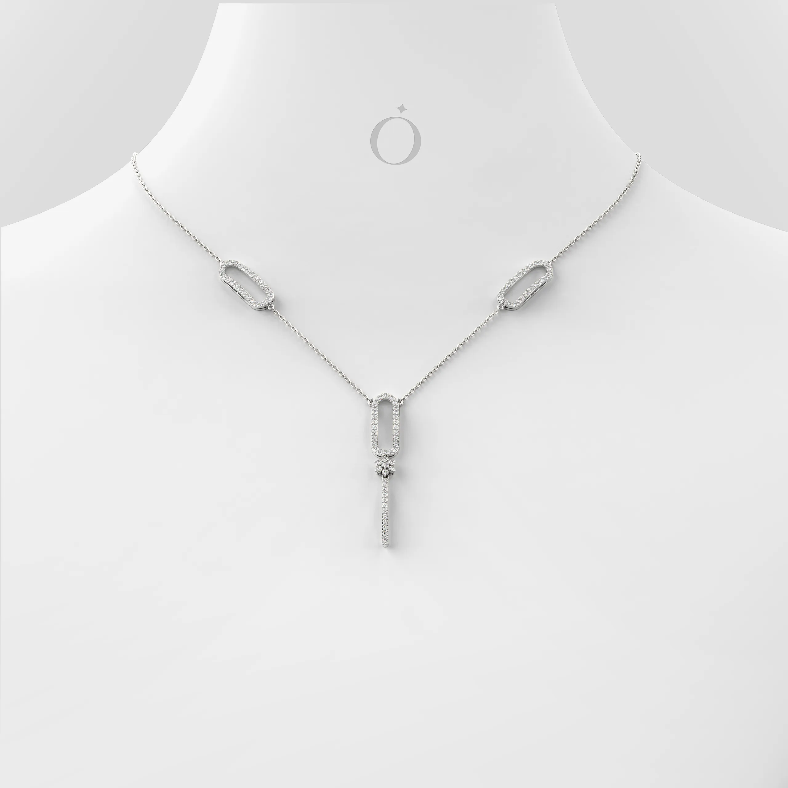 Minimalist Link Diamond Necklace