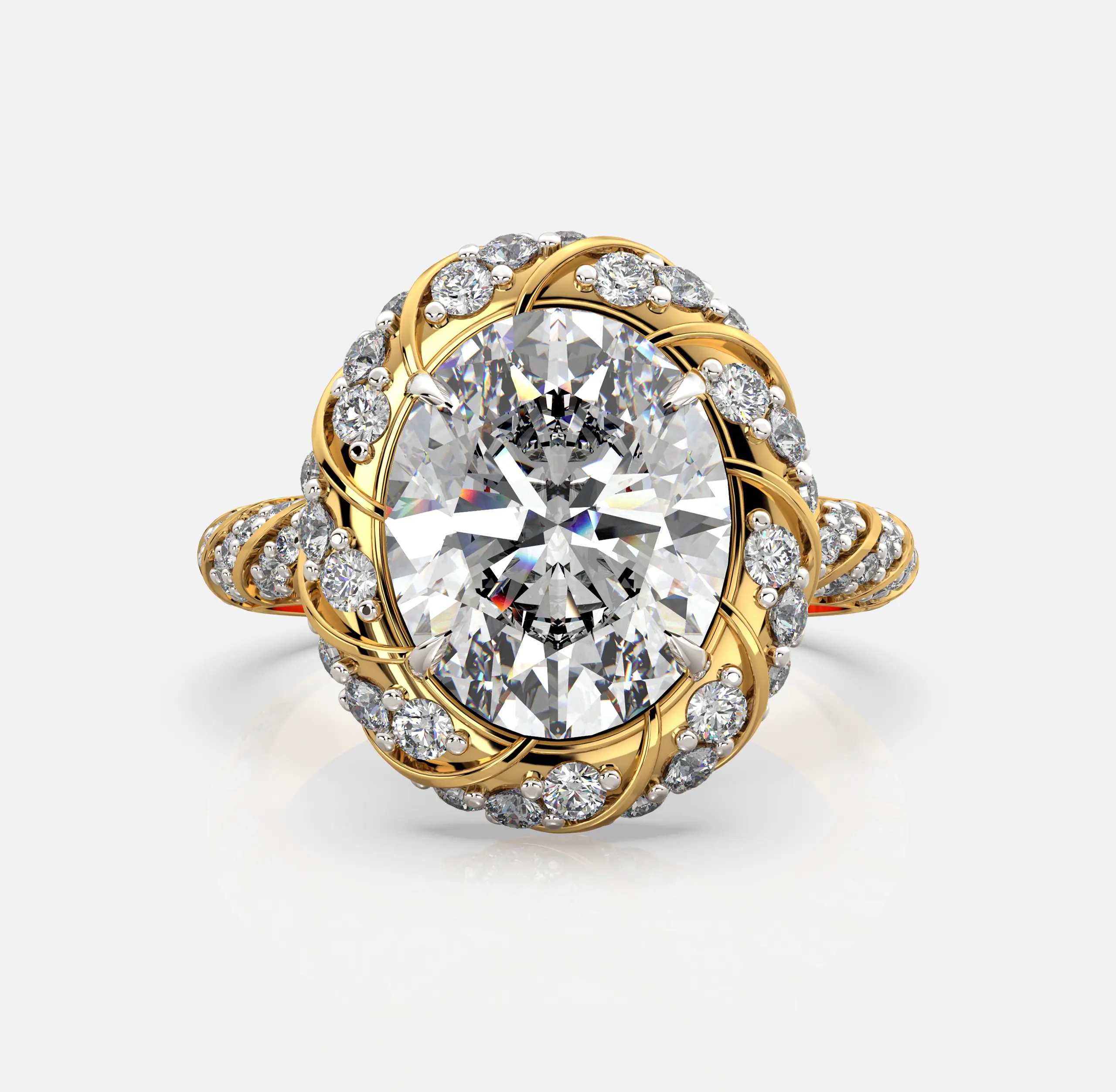 Aurora Crown Diamond Ring