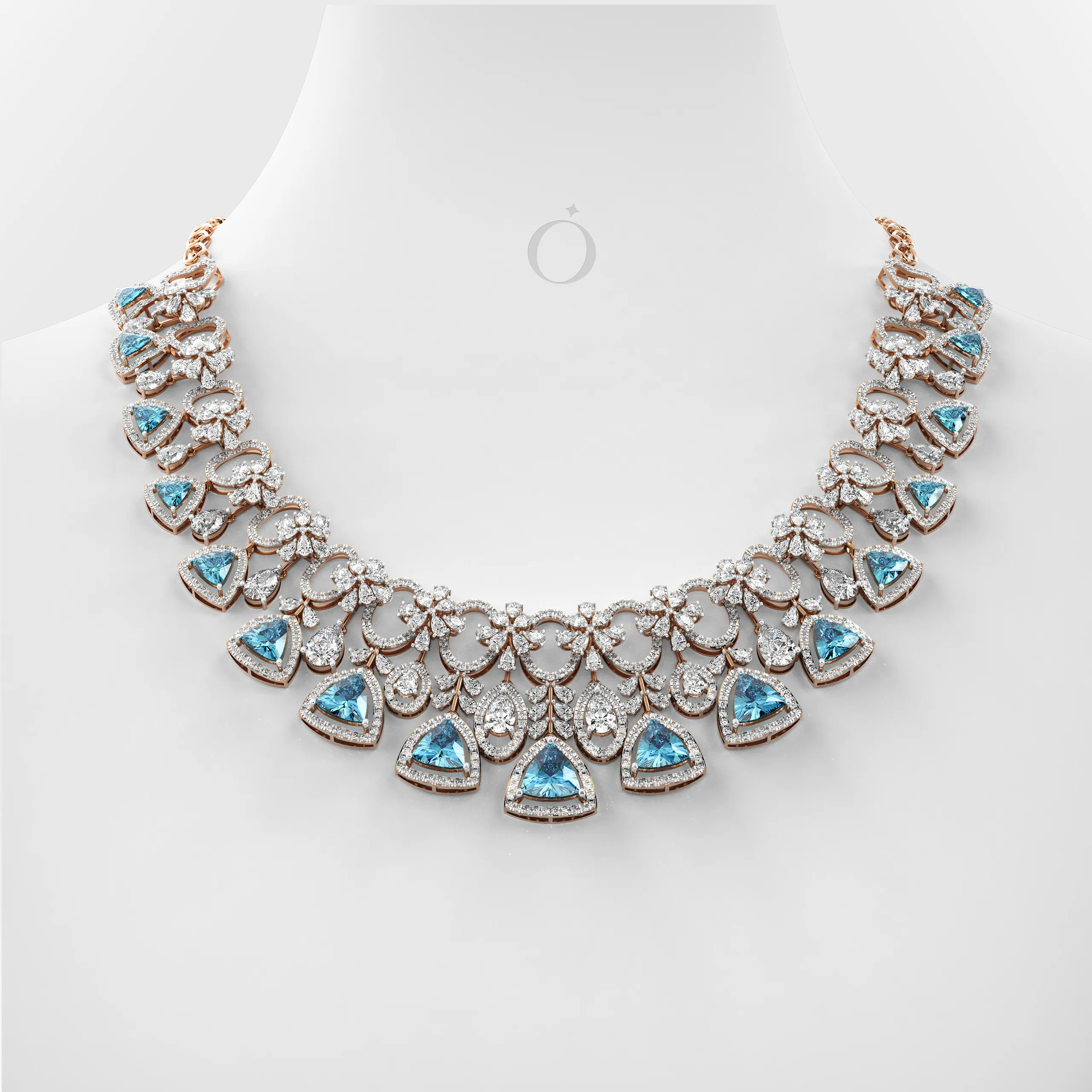 Majestic  Diamond Cascade Necklace