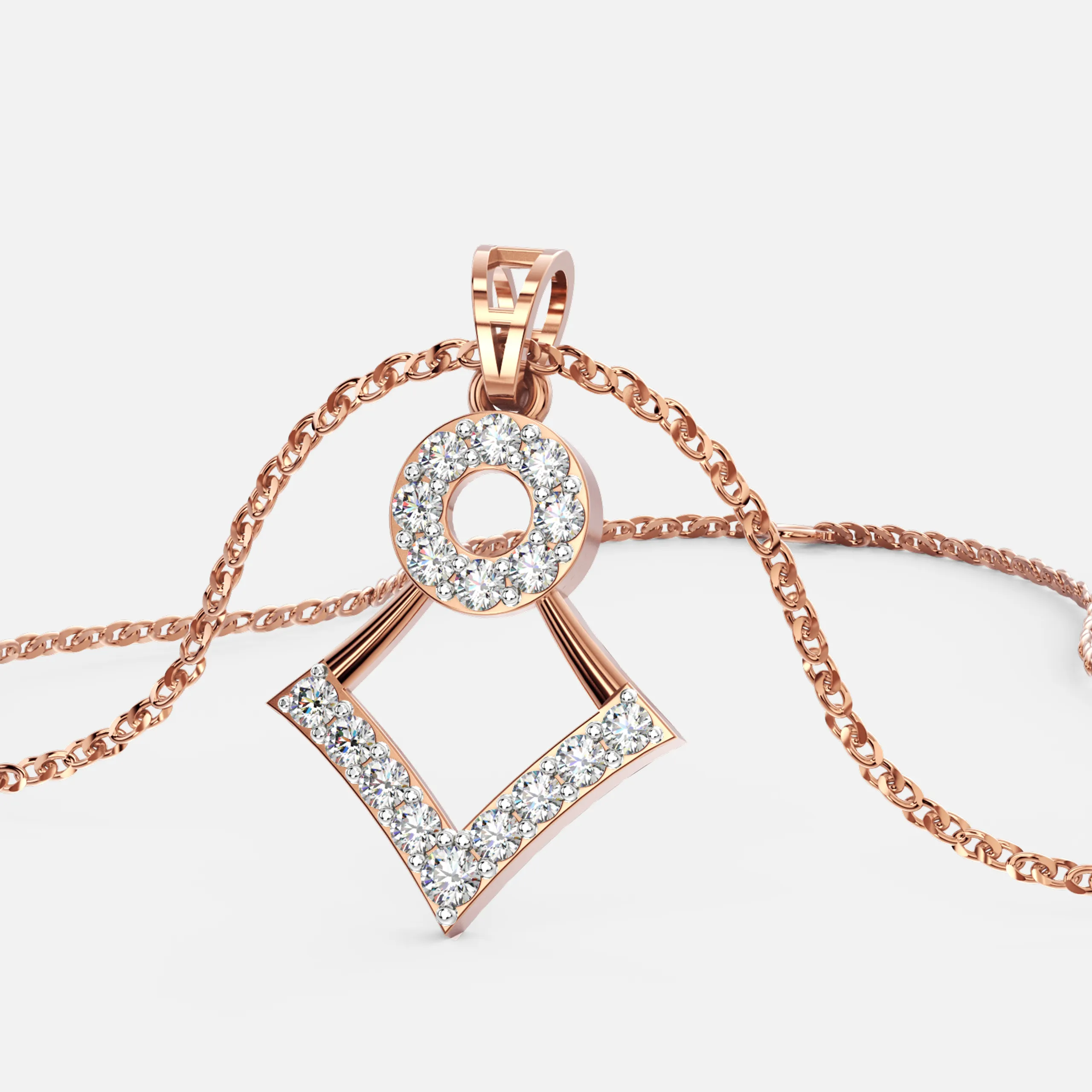 Luminous Aura Diamond Pendant