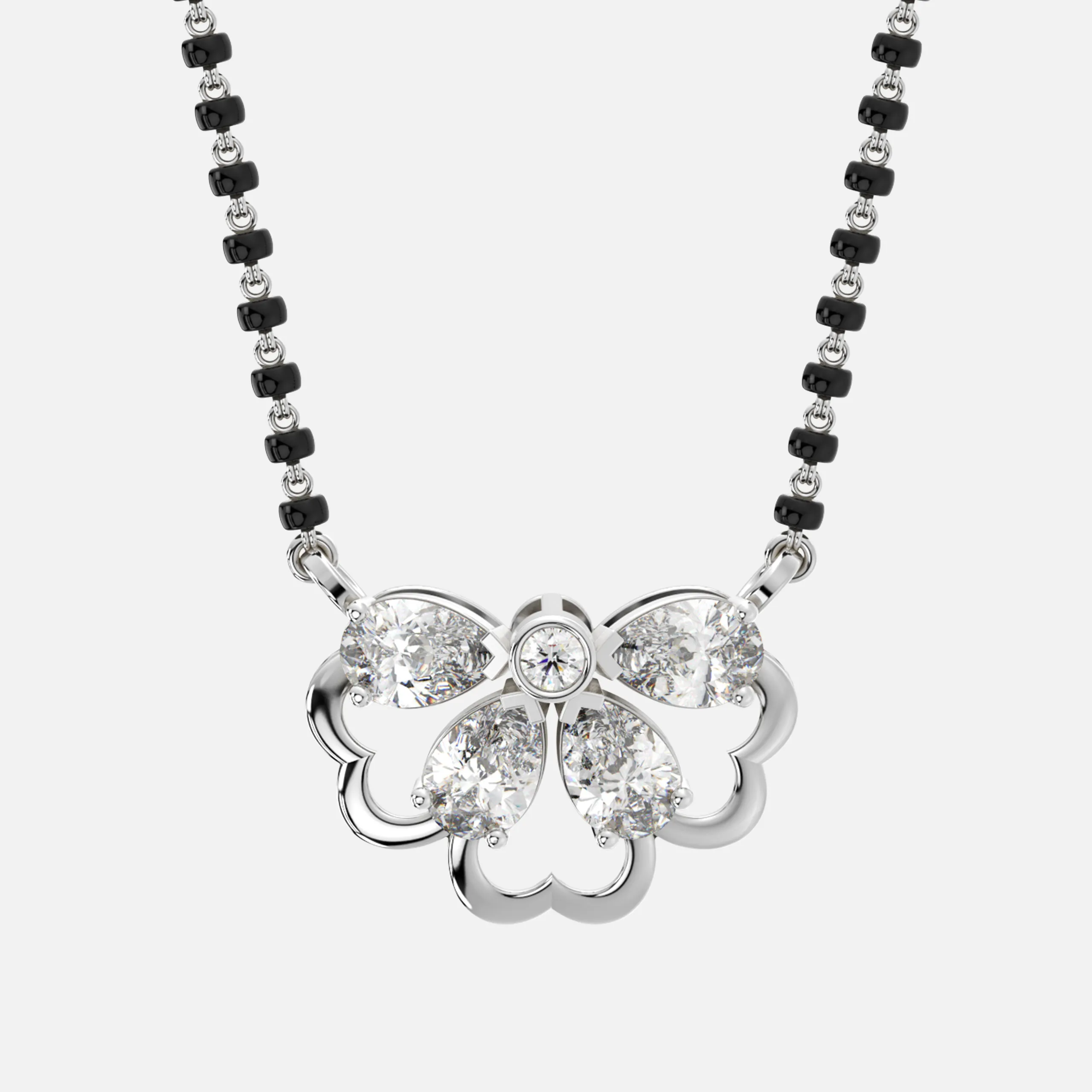 Butterfly Bloom Diamond Mangalsutra