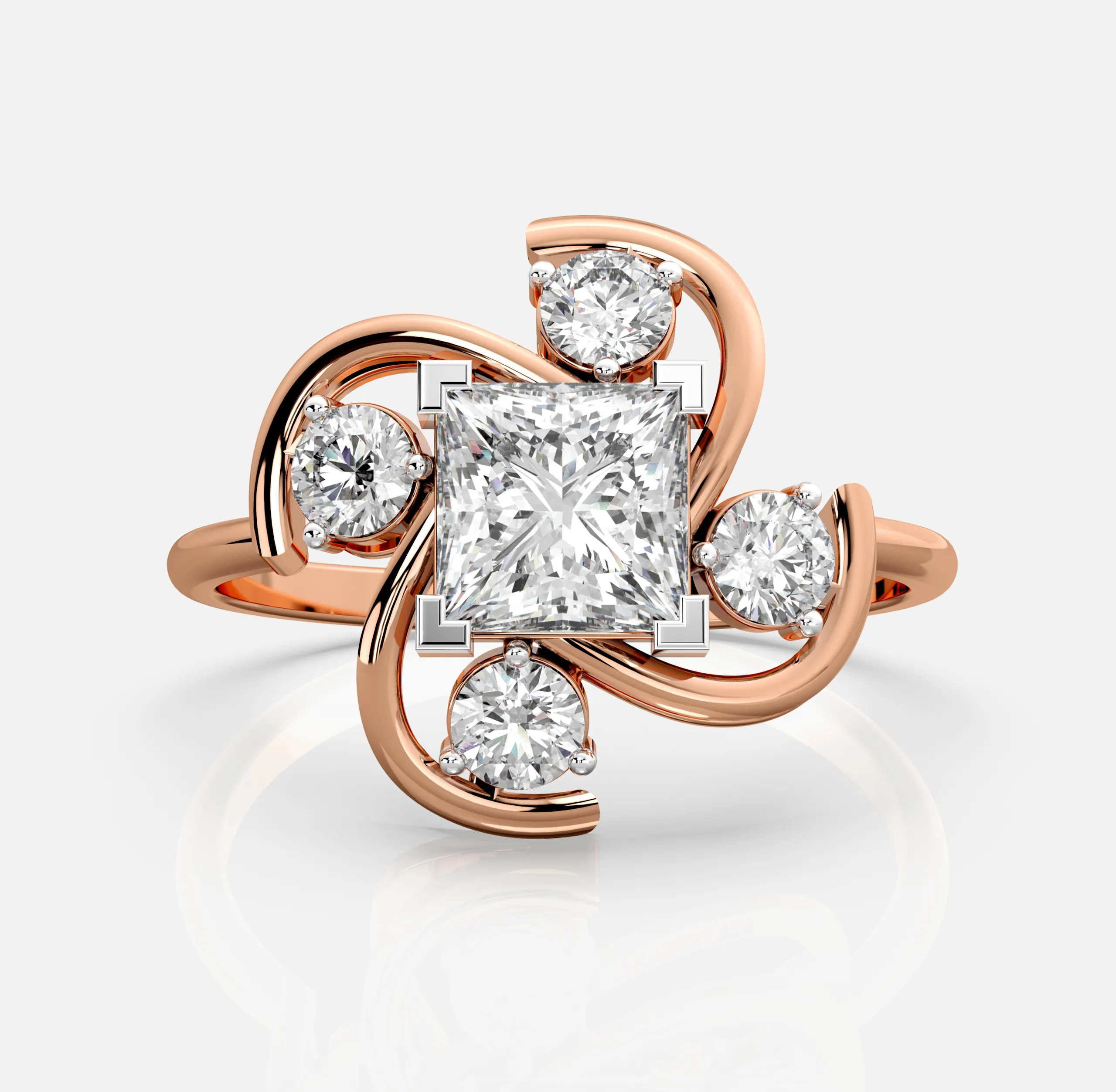 Whirlwind Diamond Bloom Ring