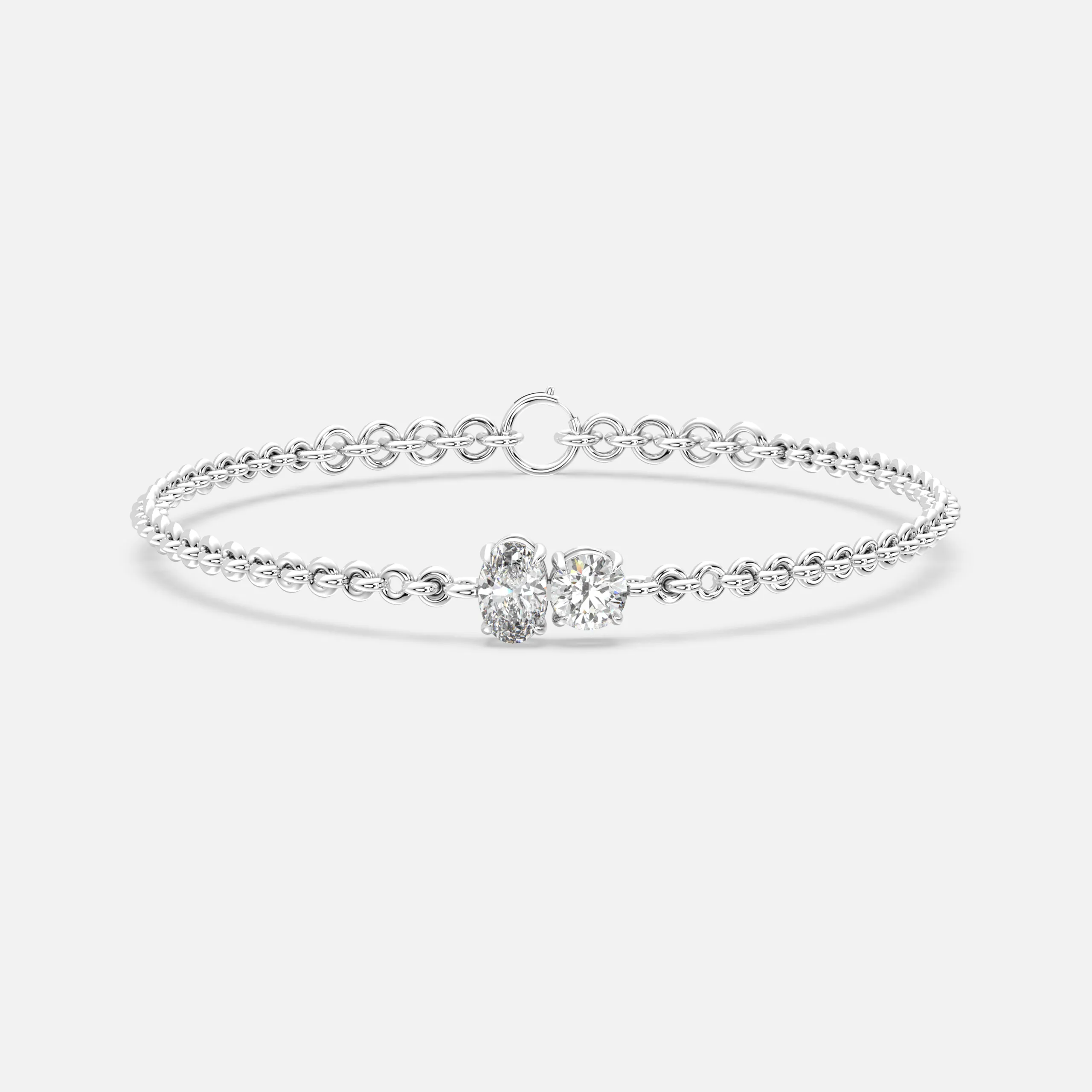 Floral Cluster Diamond Bracelet
