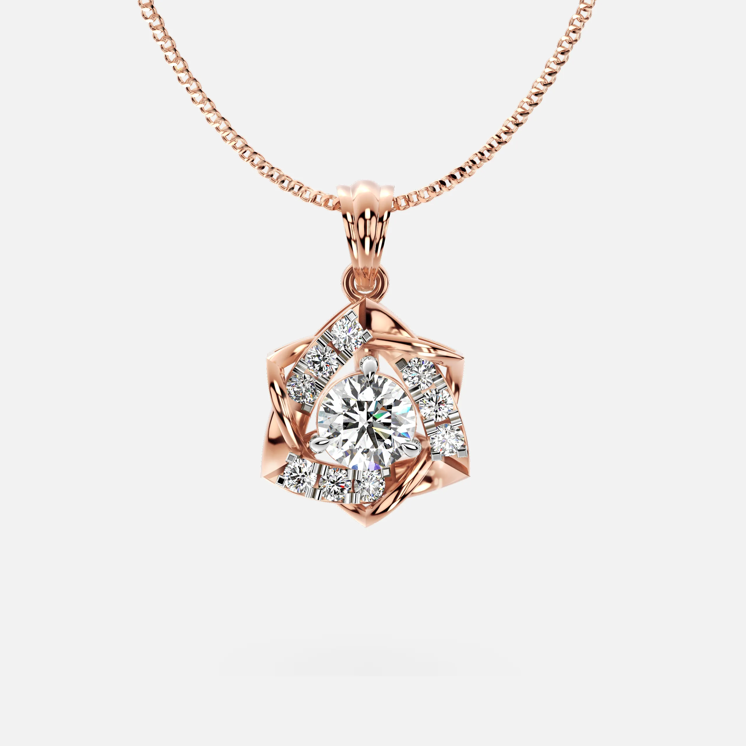 Eternal Twist Diamond Pendant