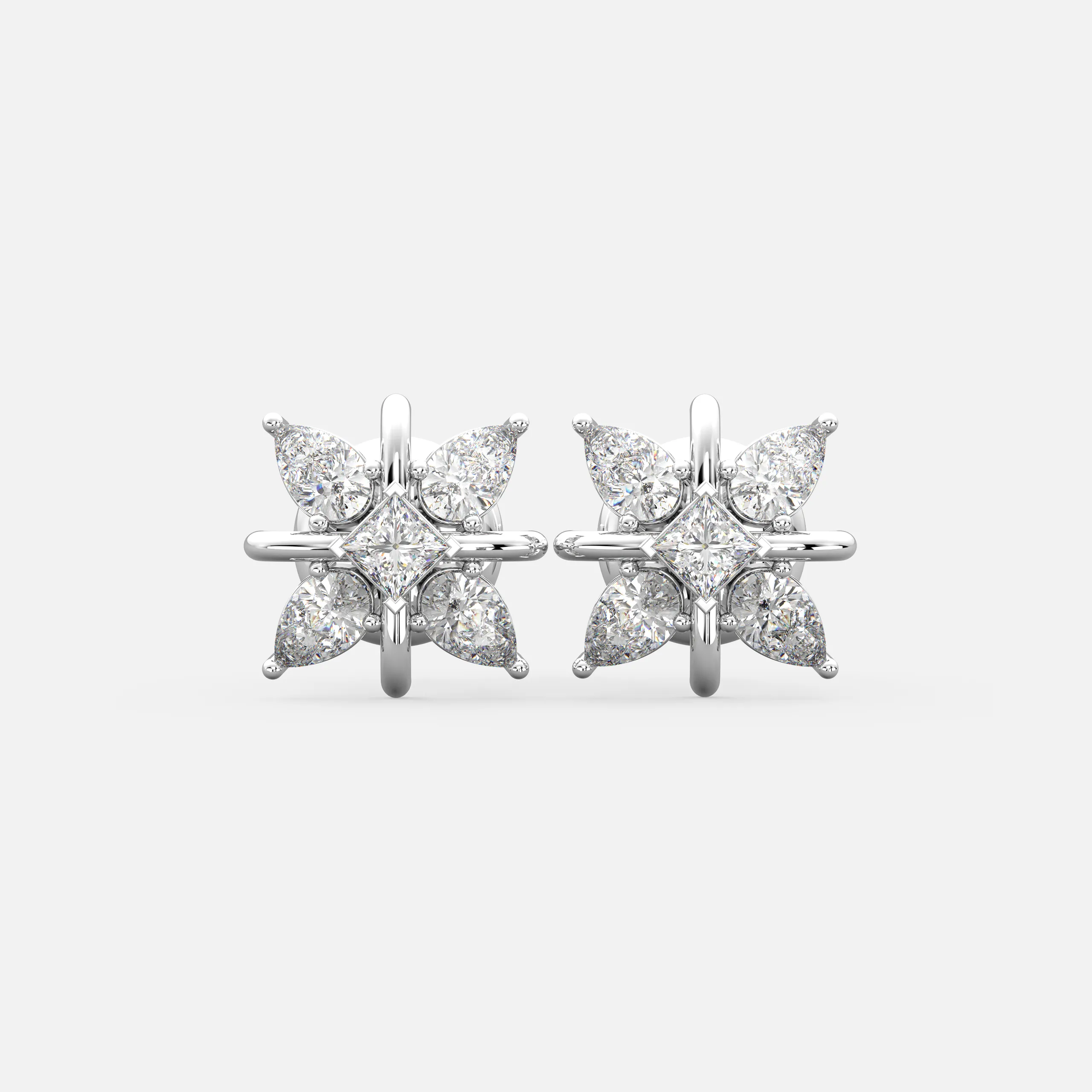 Flora Star Diamond Studs