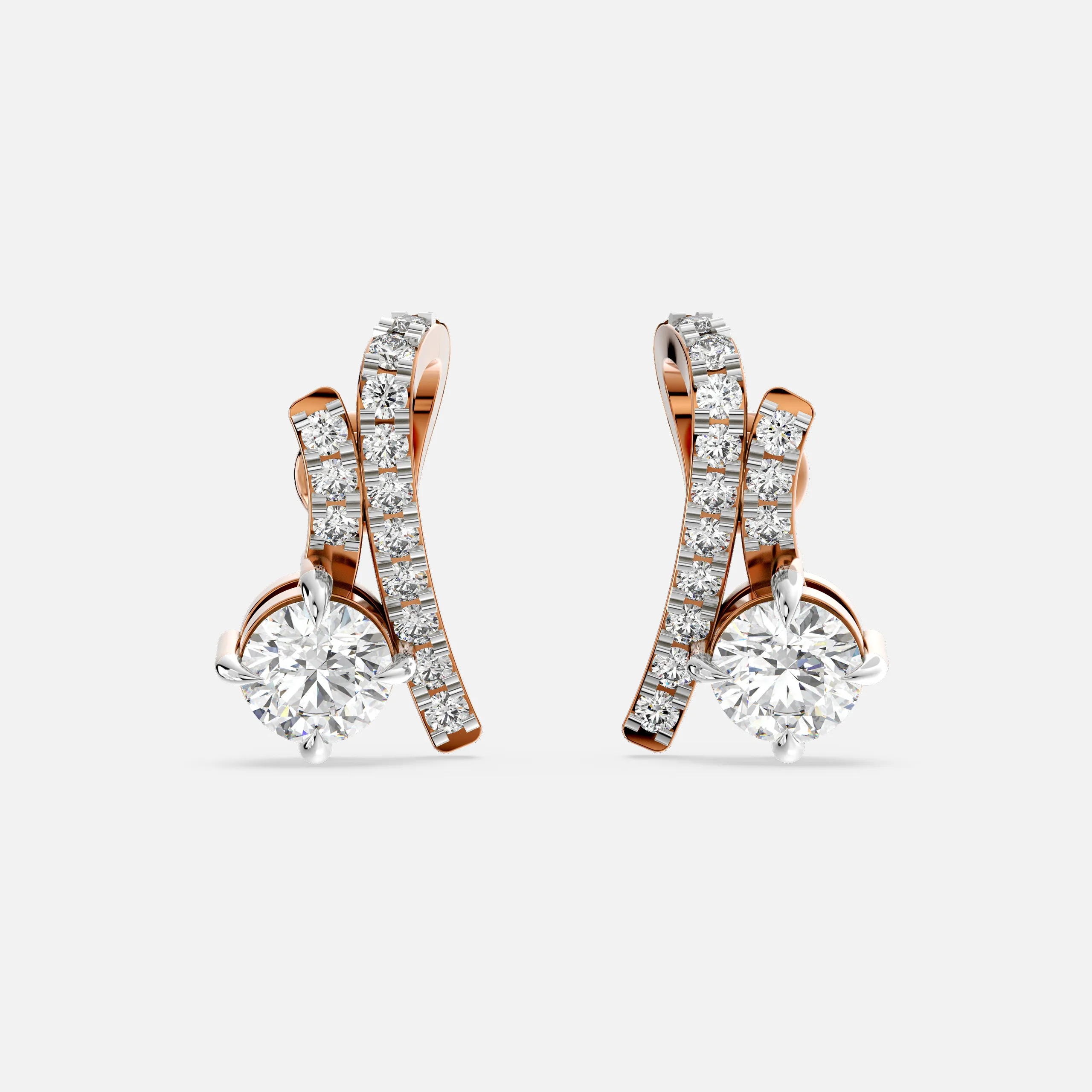Luxury Arc Diamond Earrings