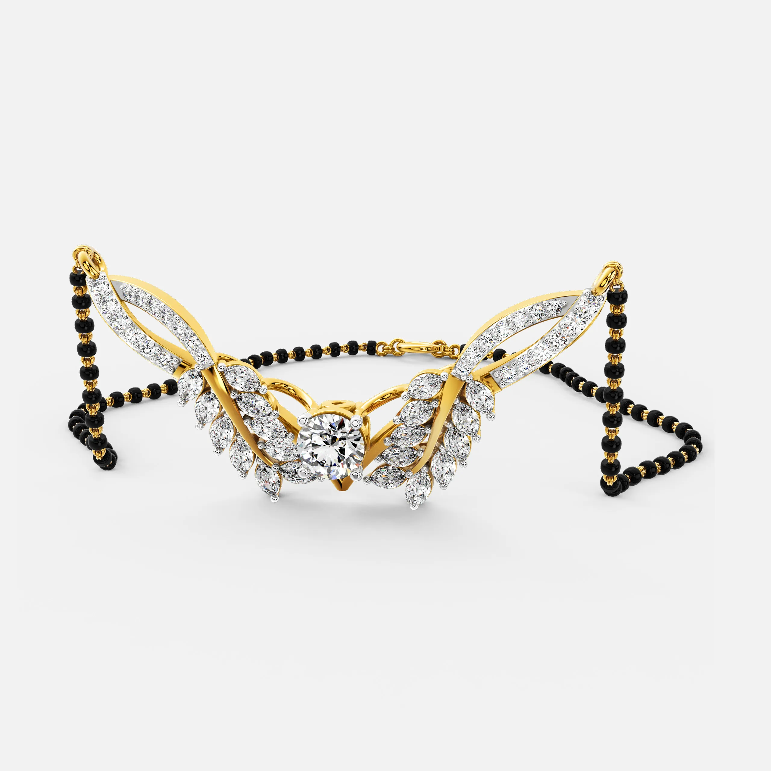 Graceleaf Diamond Mangalsutra