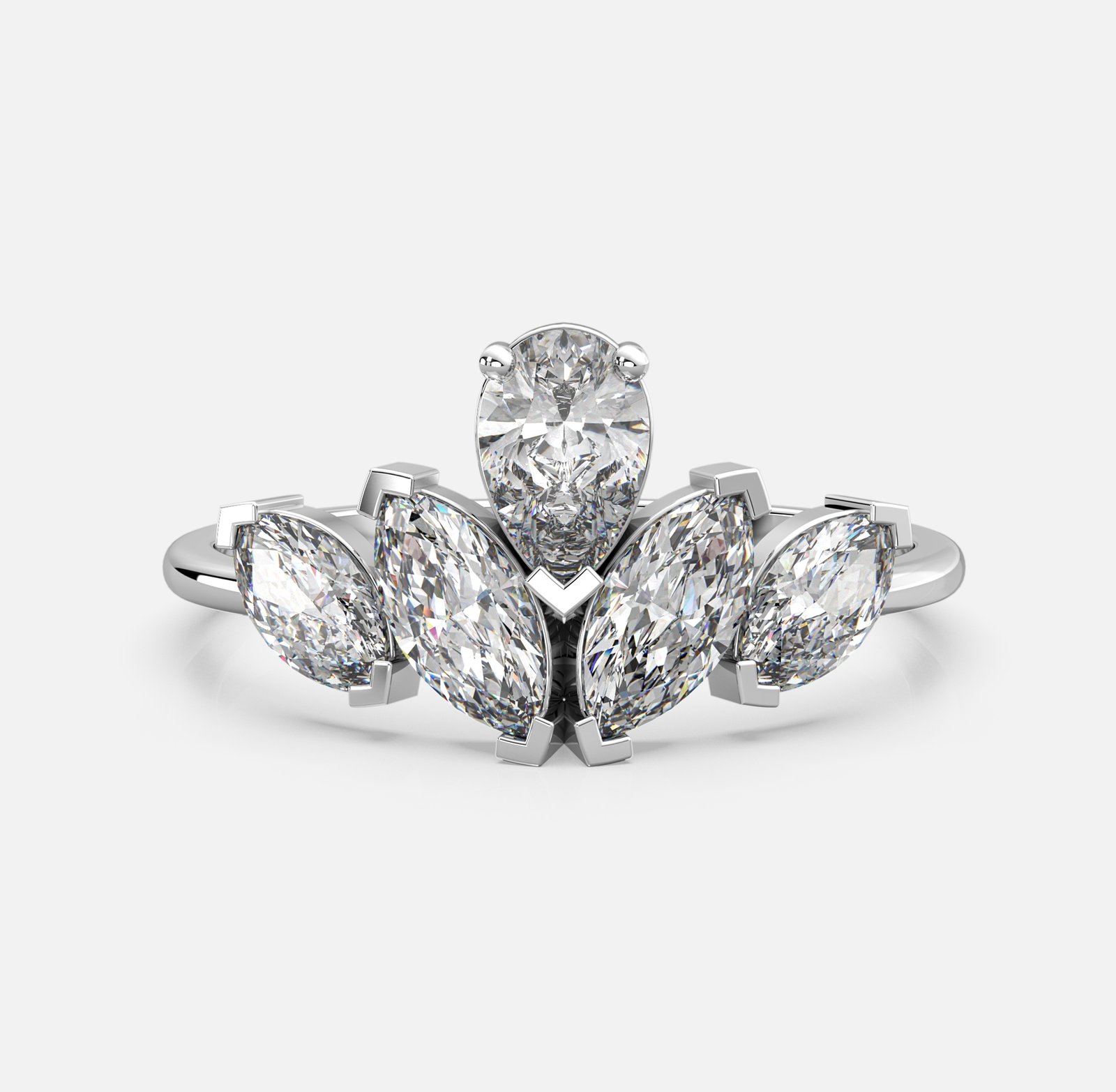 Marquise Bloom Diamond Ring