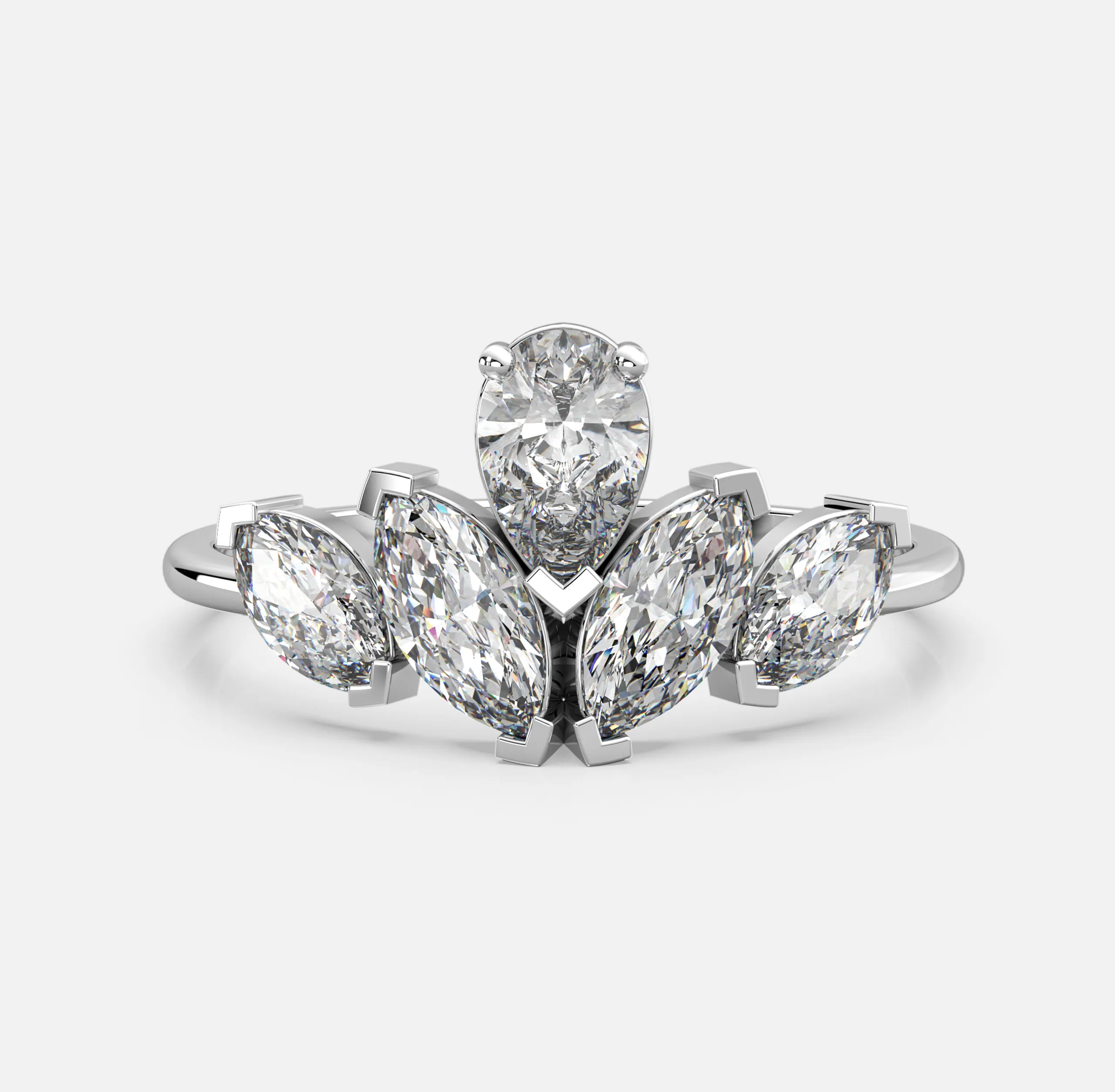 Marquise Bloom Diamond Ring