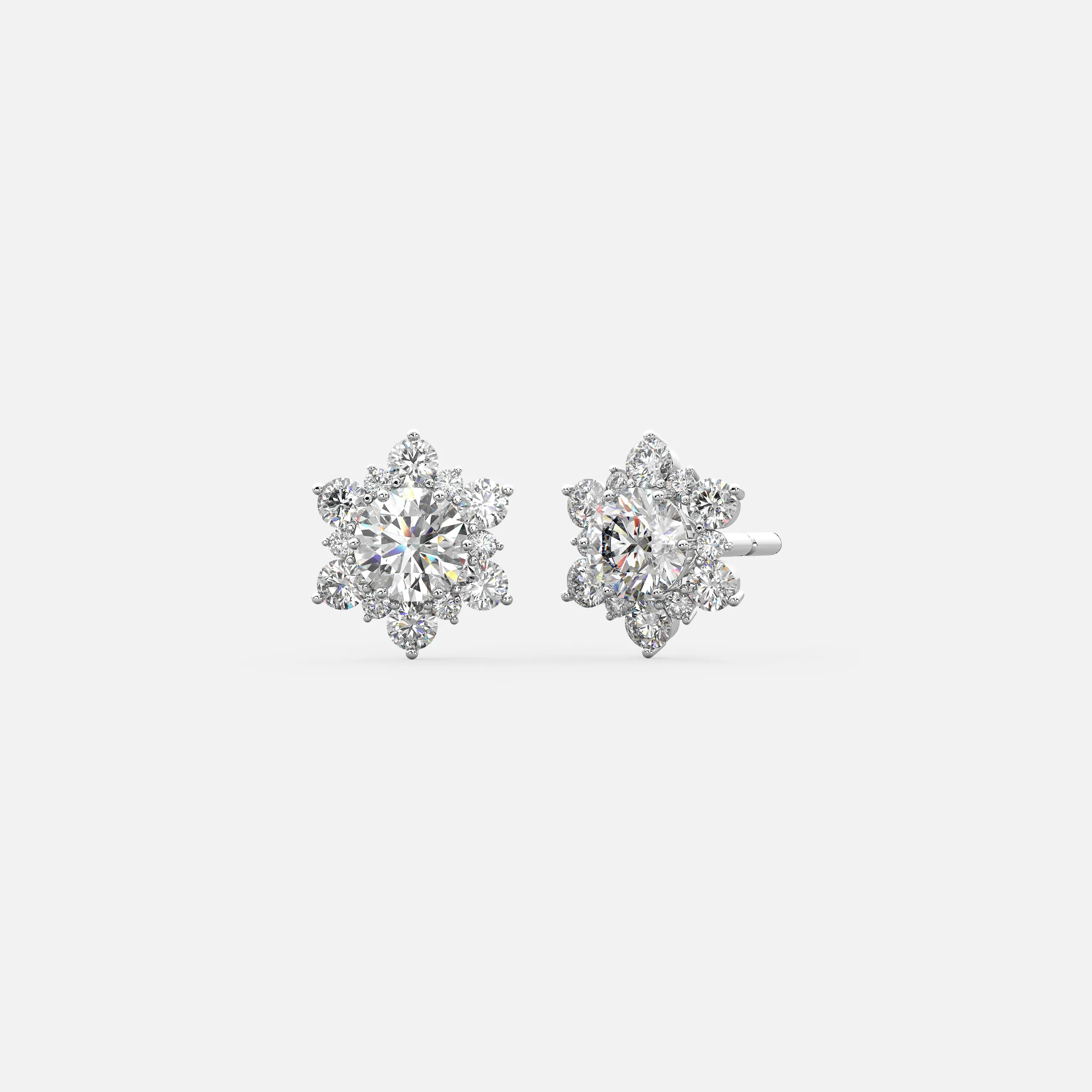 Bloom Diamond Stud Earrings