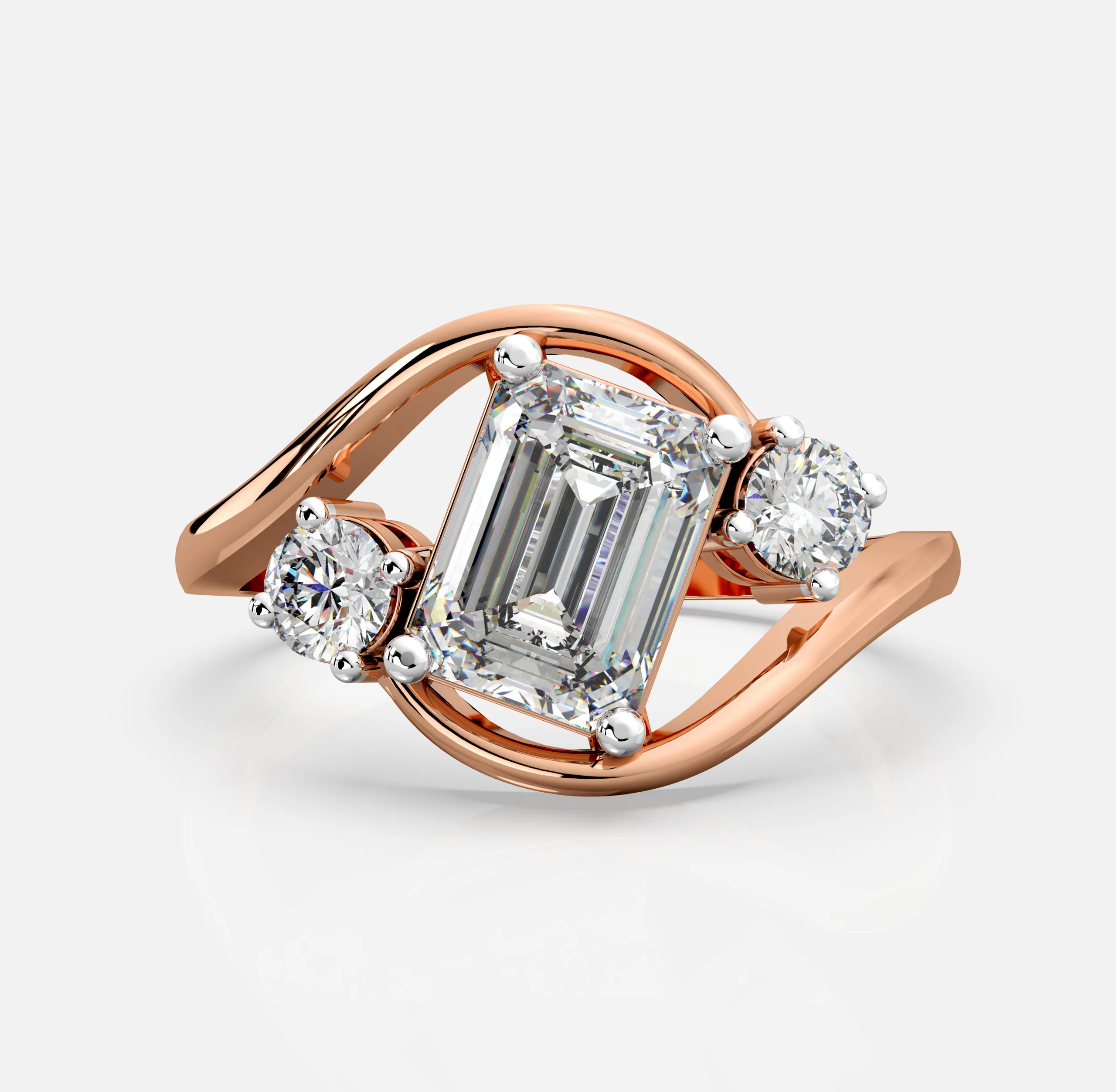 Aurora Crest Diamond Ring