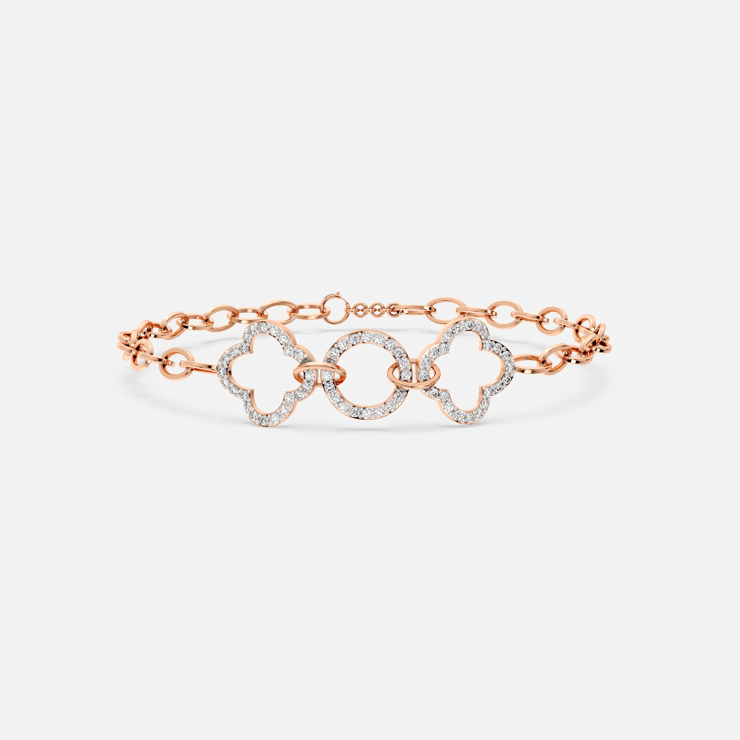 Clover Duo Diamond Bracelet