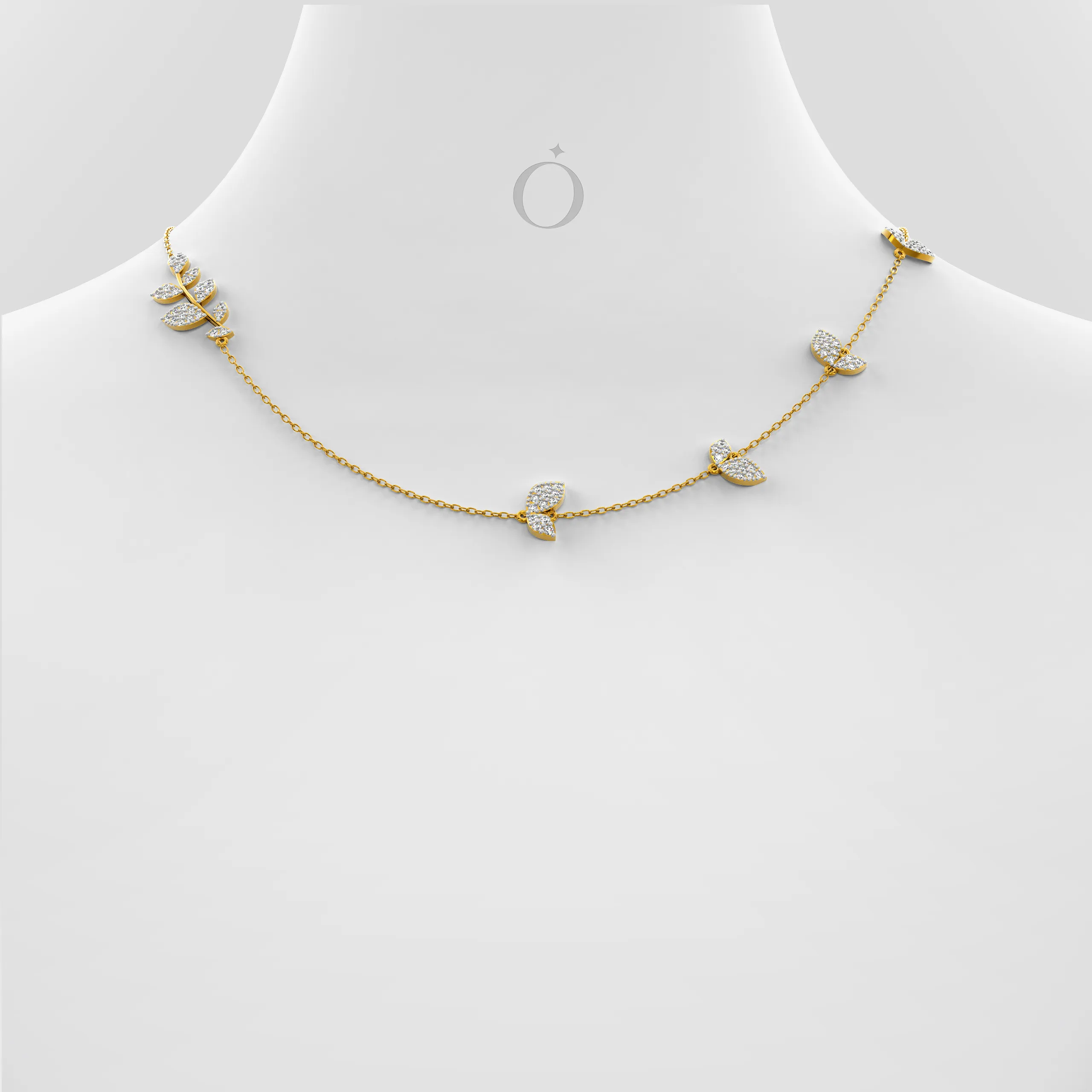 Fluttervine Diamond Necklace