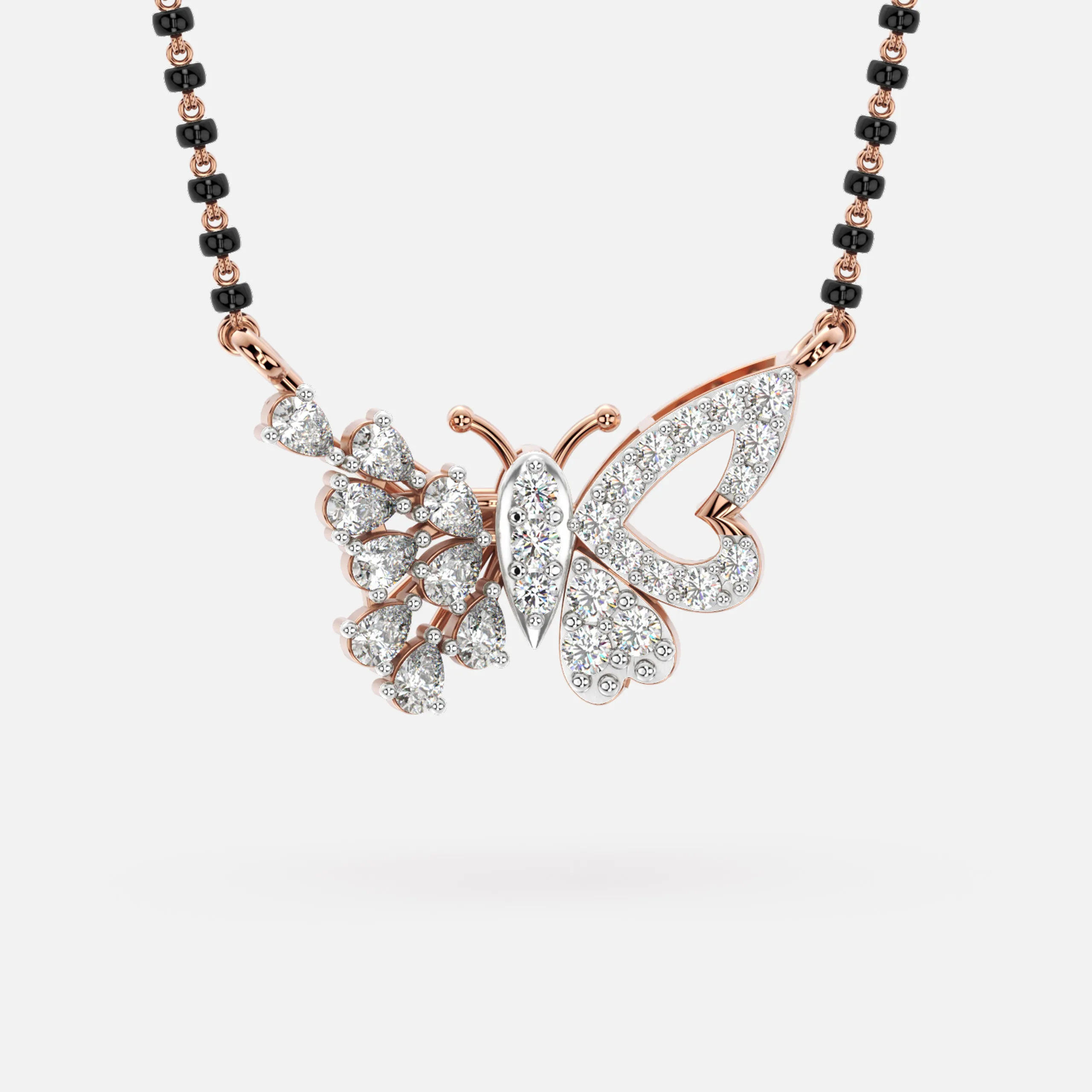Butterfly Diamond Mangalsutra