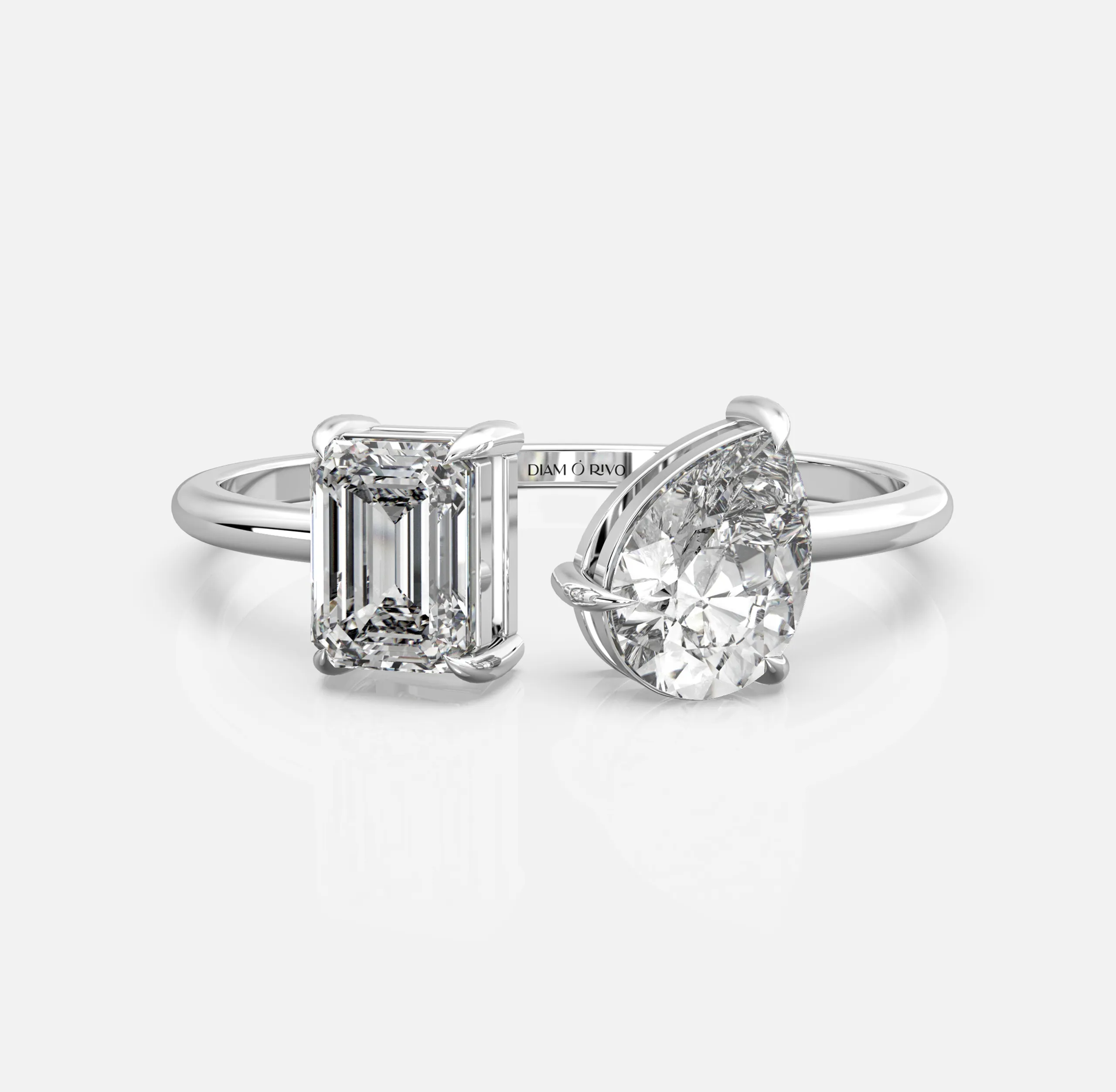 Dual Embrace Diamond Ring