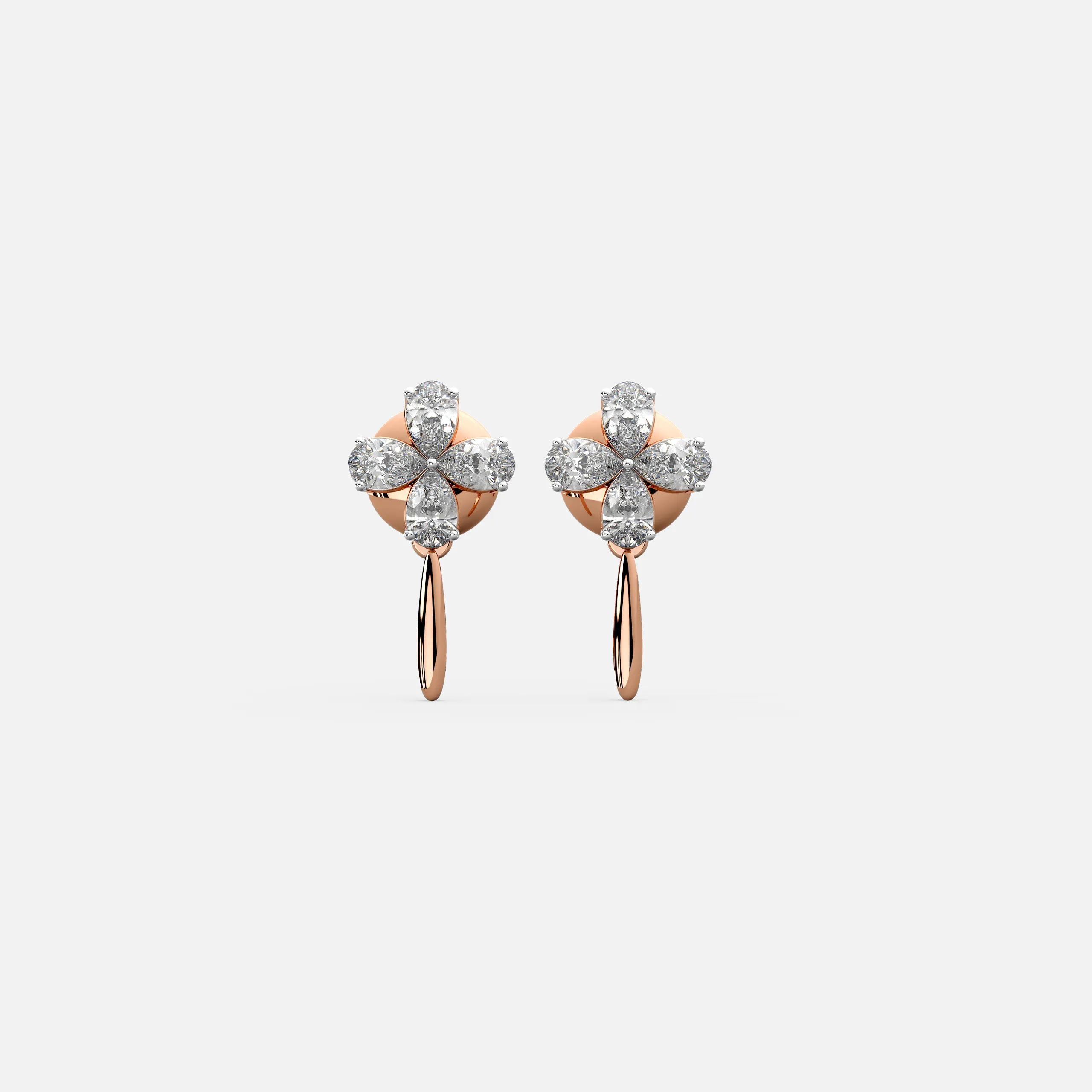 Petal Drift Diamond Earrings