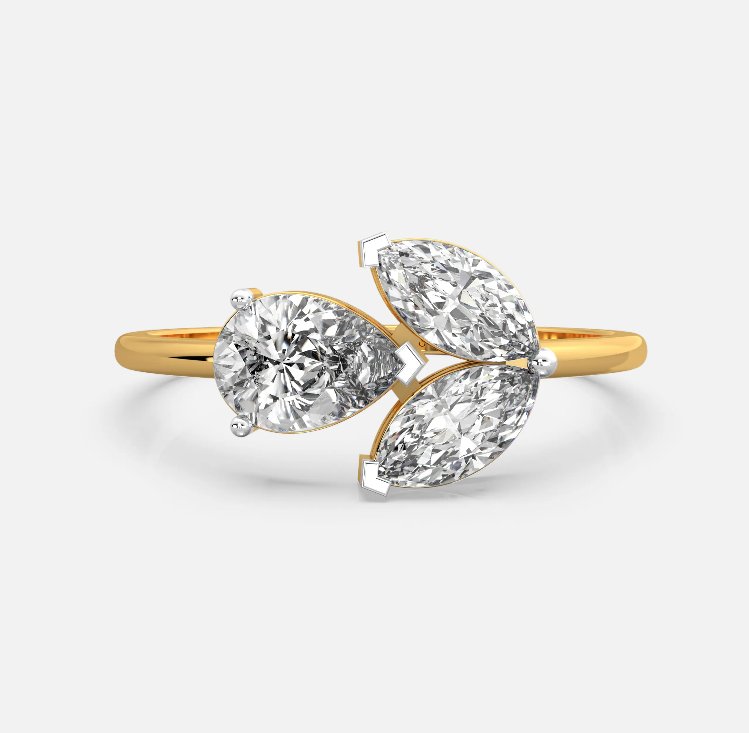 Marquise Trinity Diamond Ring
