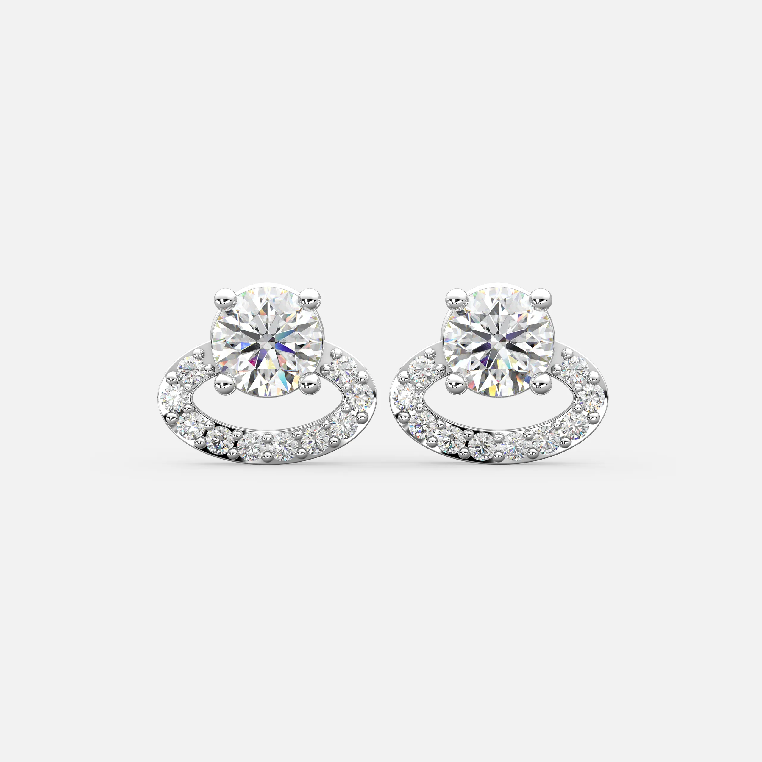 Twilight Loop Diamond Earrings